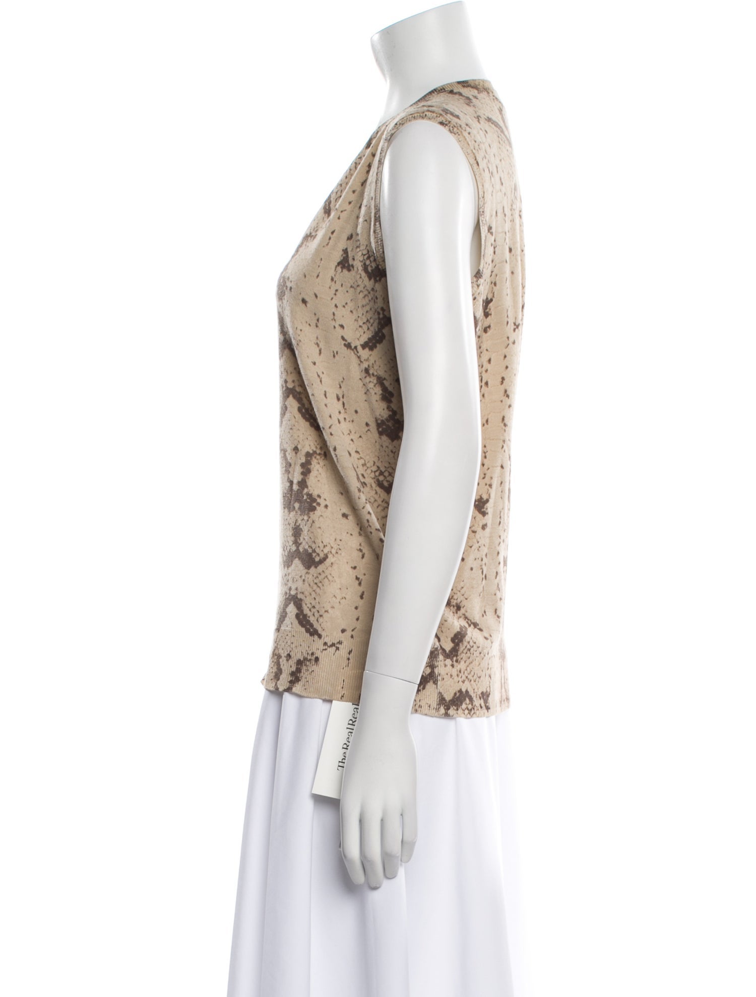 Yves Saint Laurent Vintage Snakeskin Shell Top
