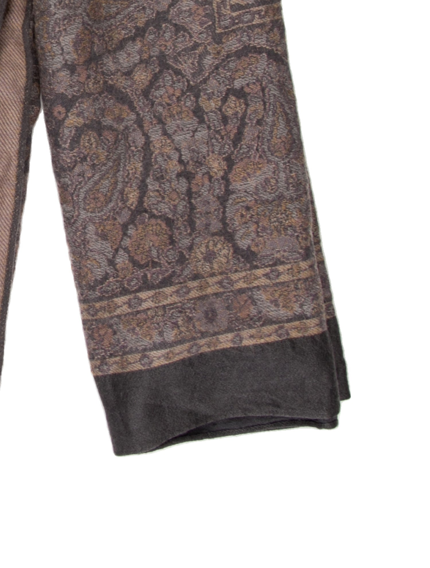 Yves Saint Laurent Paisley Print Shawl