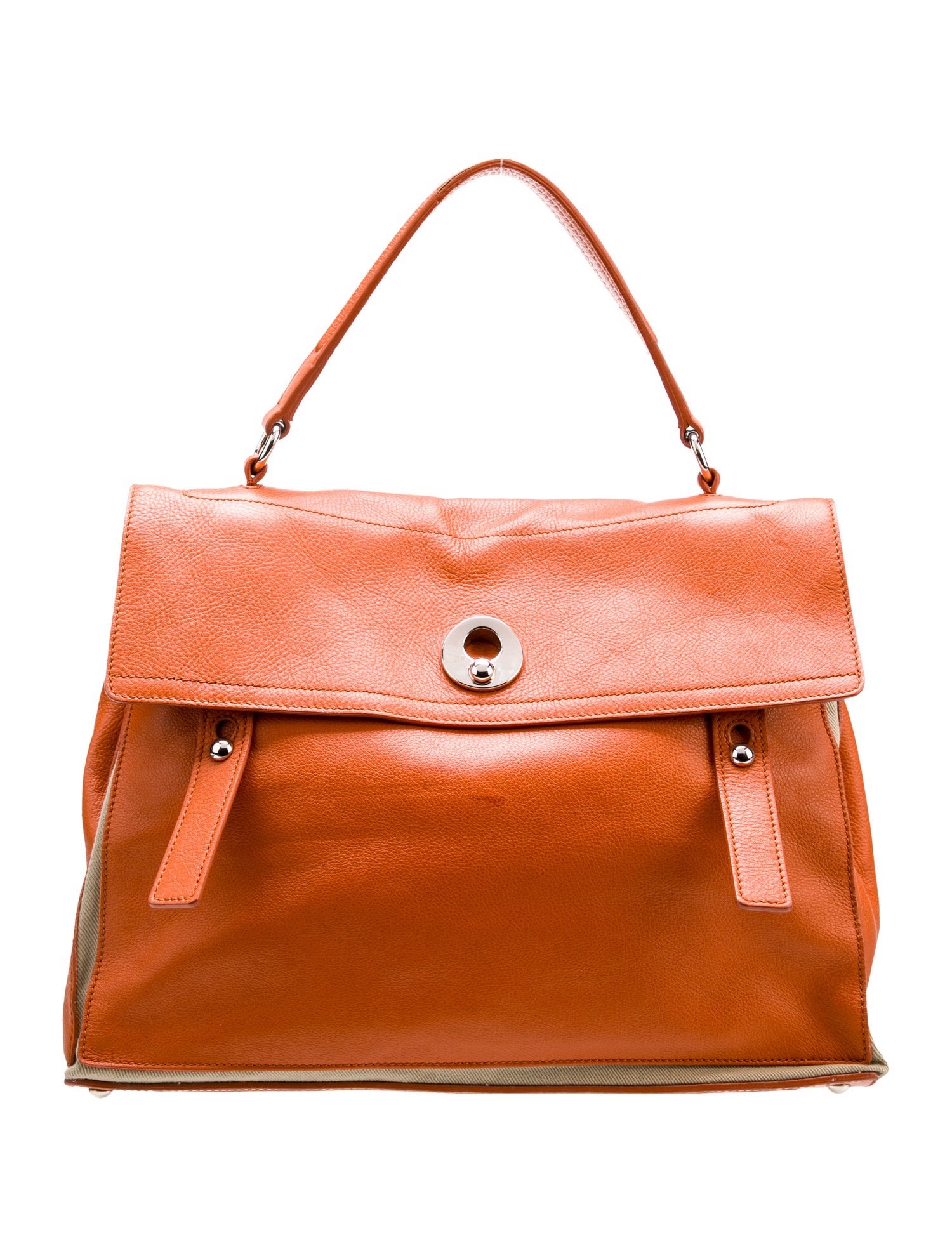 Yves Saint Laurent Rive Gauche Leather Top Handle Bag