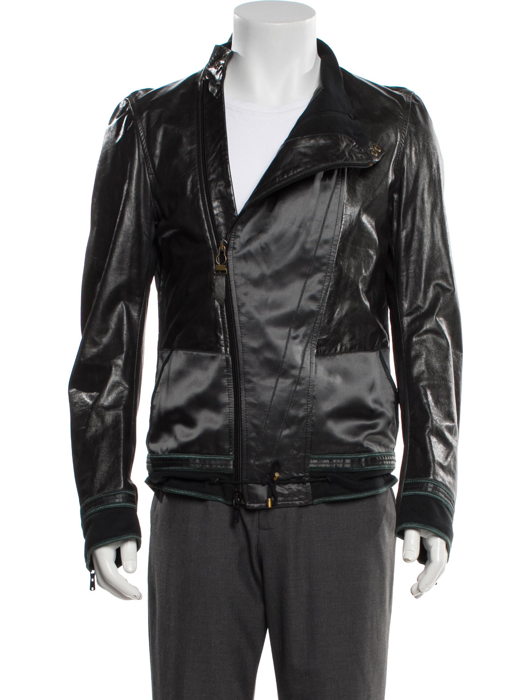 Yves Saint Laurent Leather Moto Jacket