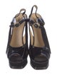 Yves Saint Laurent Patent Leather Slingback Pumps