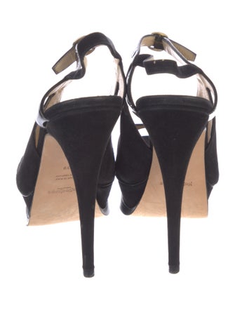 Yves Saint Laurent Patent Leather Slingback Pumps
