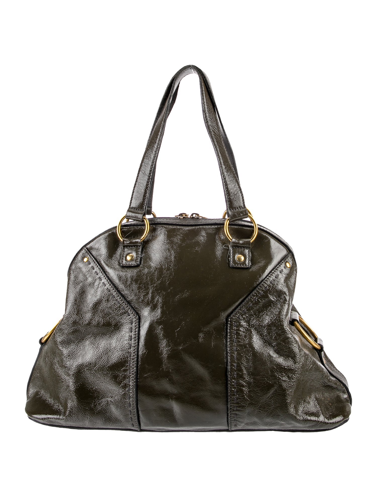 Yves Saint Laurent Leather Shoulder Bag - Black Shoulder Bags