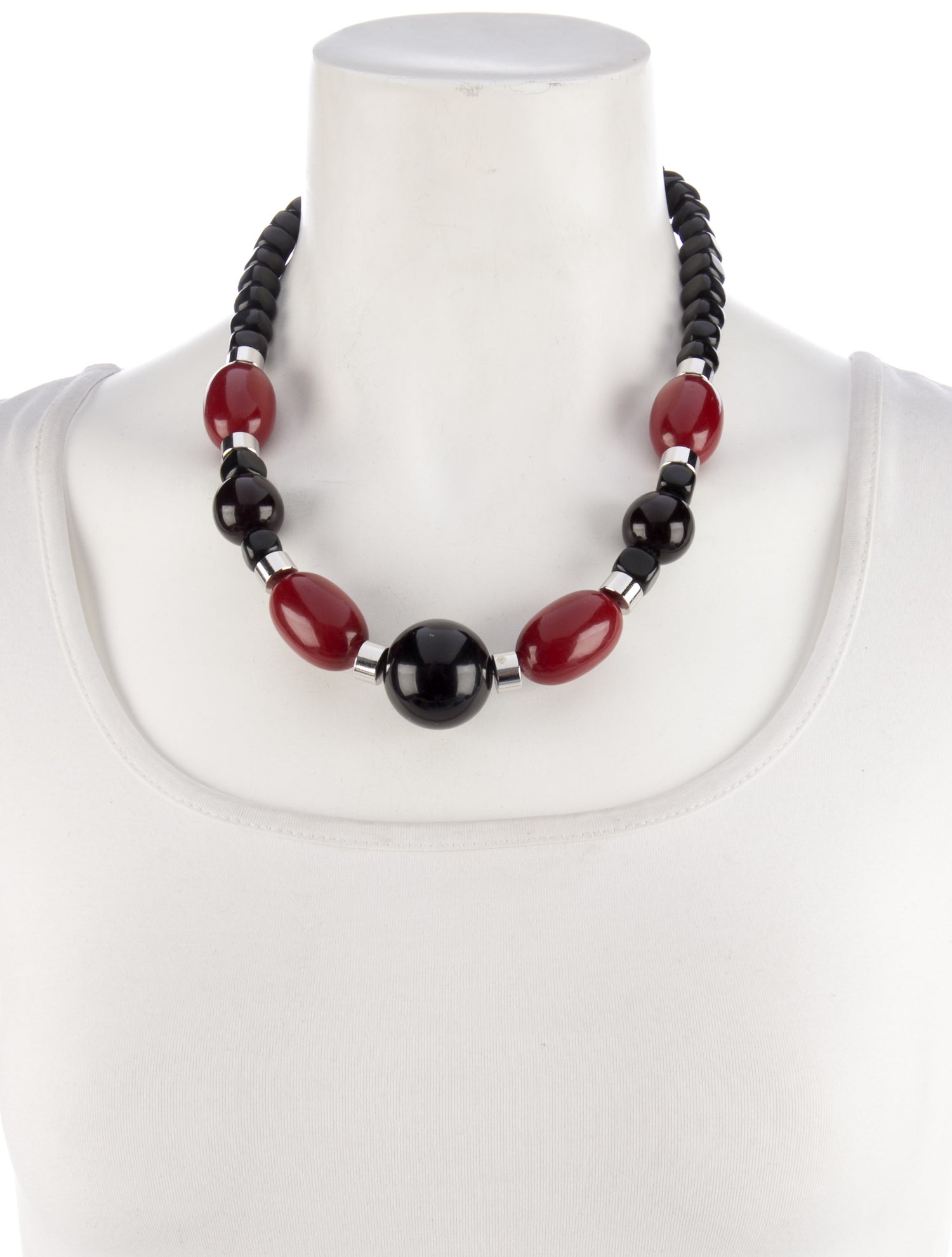 Yves Saint Laurent Resin & Bead Strand Necklace