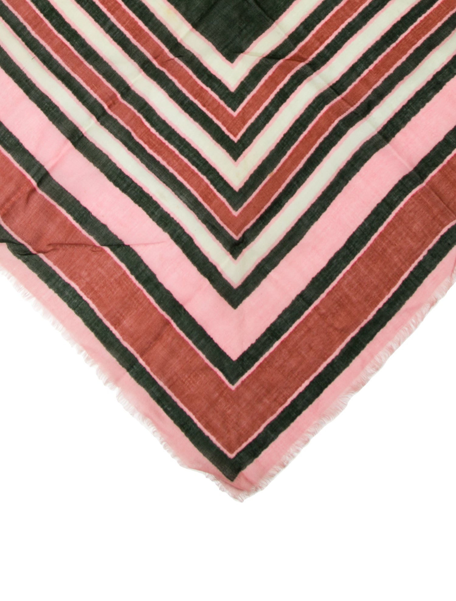Yves Saint Laurent Wool Striped Scarf