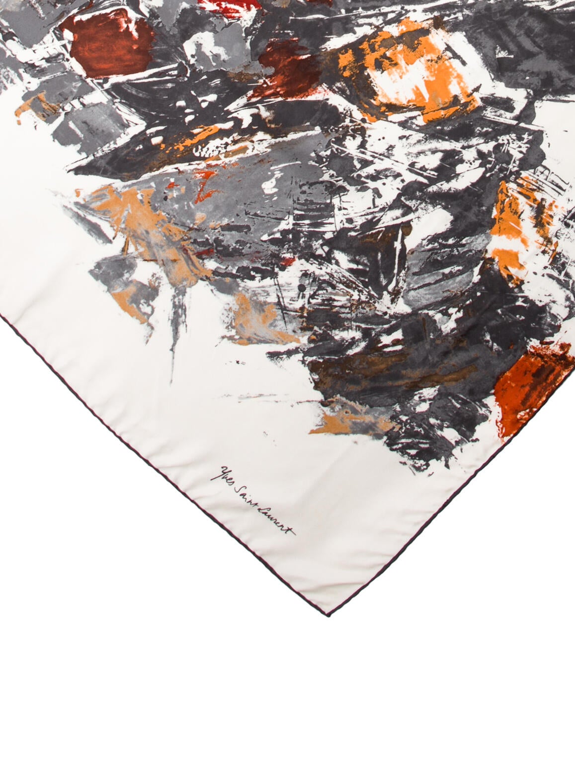 Yves Saint Laurent Silk Printed Scarf