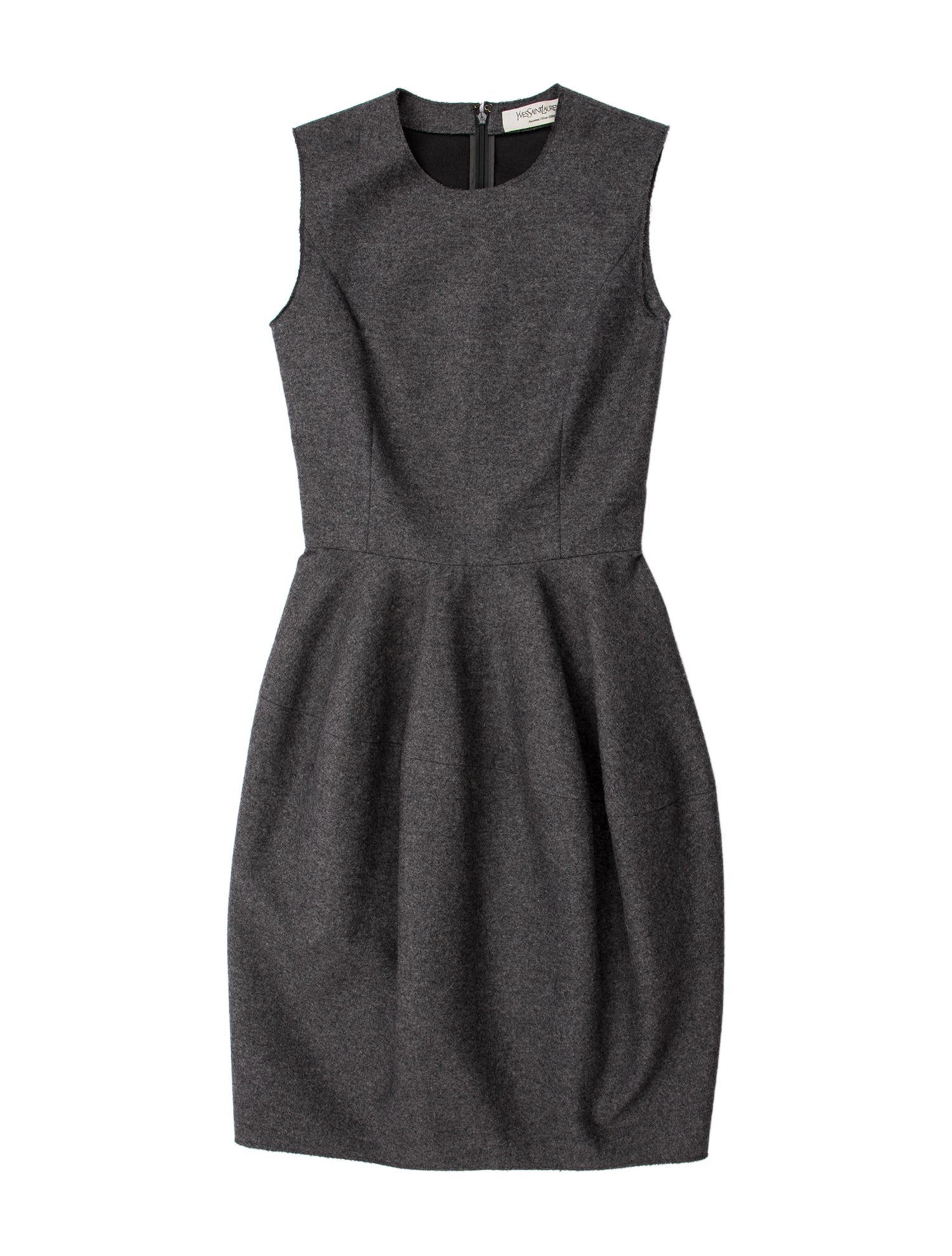 Yves Saint Laurent Wool Knee-Length Dress