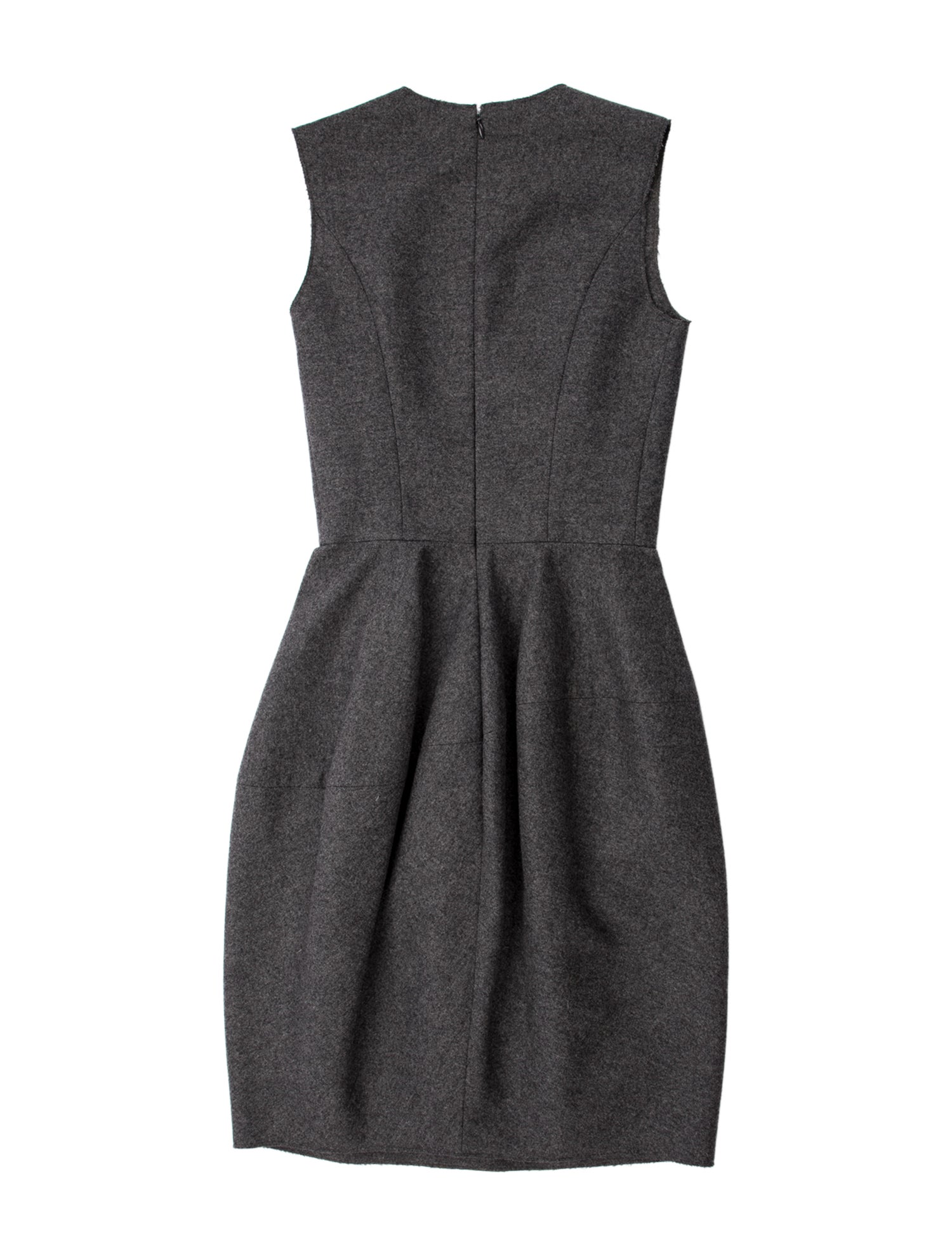 Yves Saint Laurent Wool Knee-Length Dress