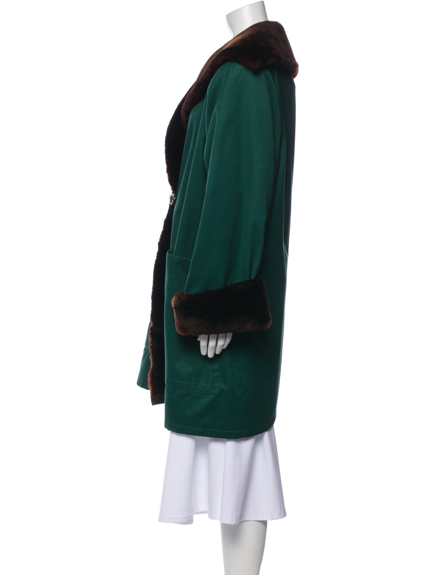 Yves Saint Laurent Faux Fur Coat