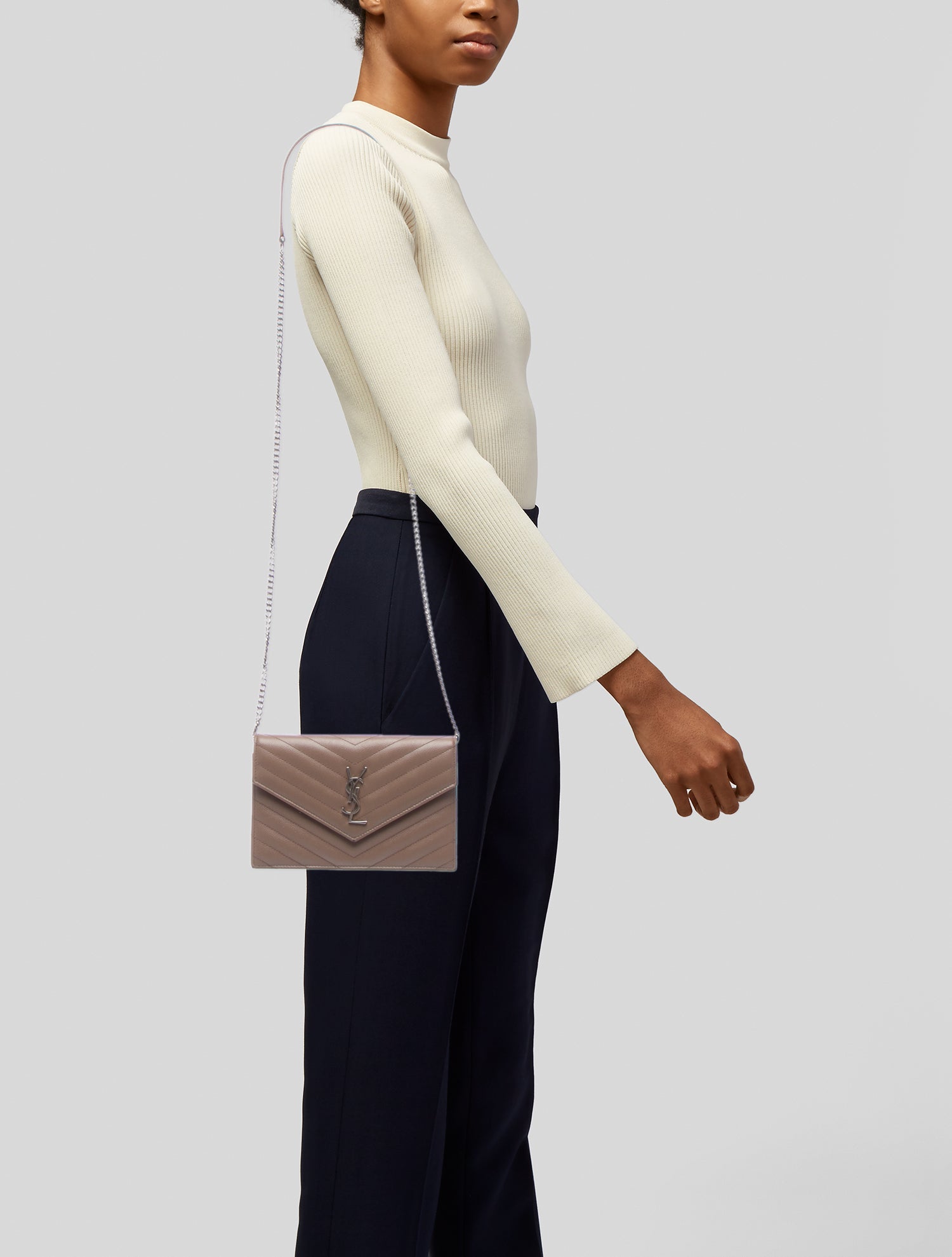 Saint Laurent Leather Cassandre