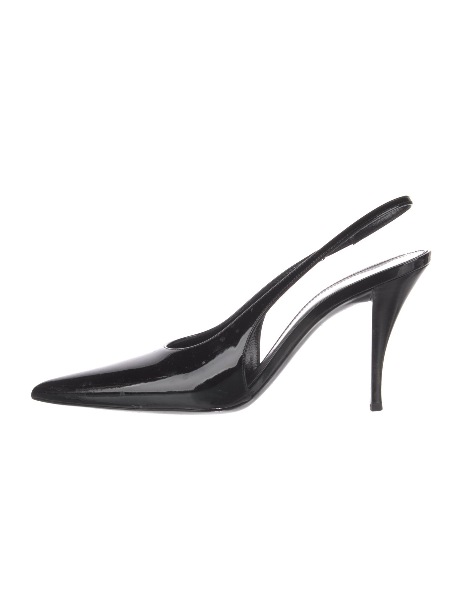 Saint Laurent Patent Leather Slingback Pumps
