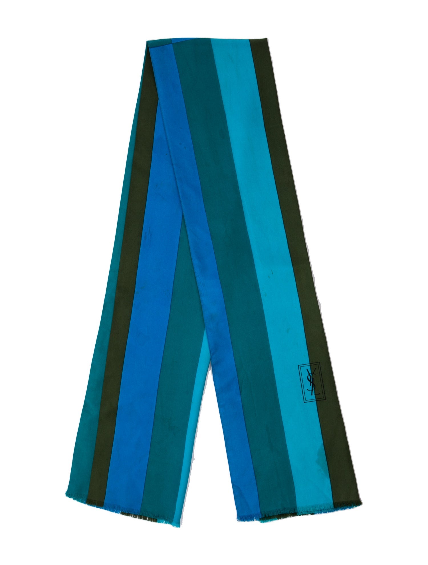 Yves Saint Laurent Striped Scarf