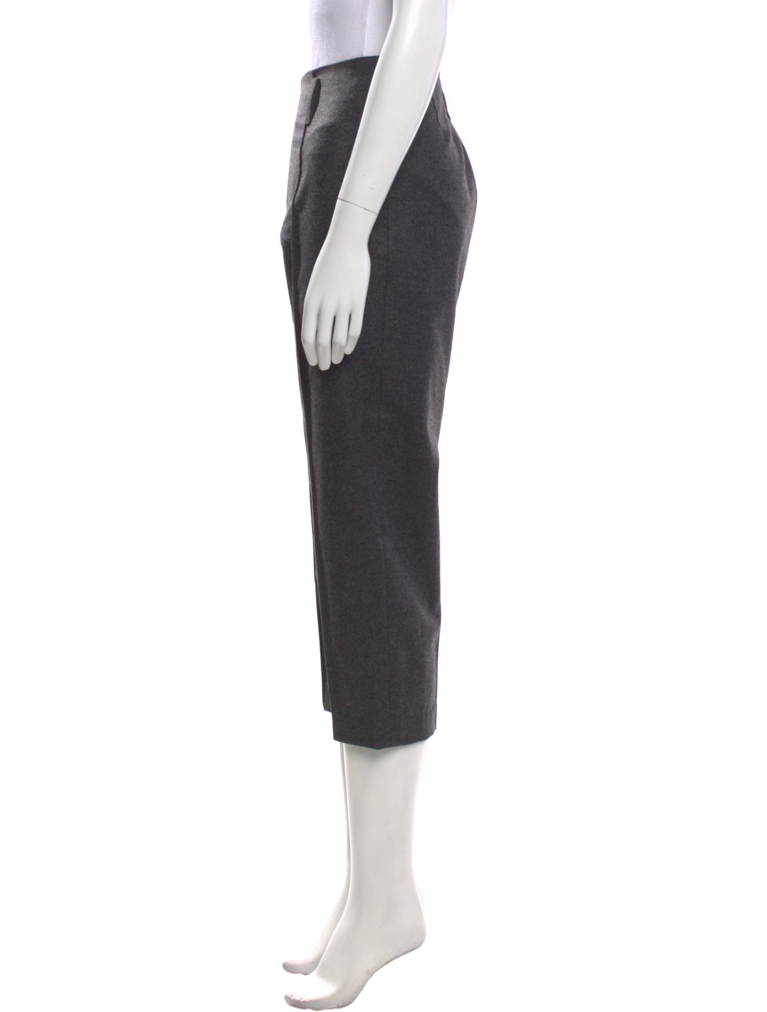 Yves Saint Laurent Wool Skinny Leg Pants