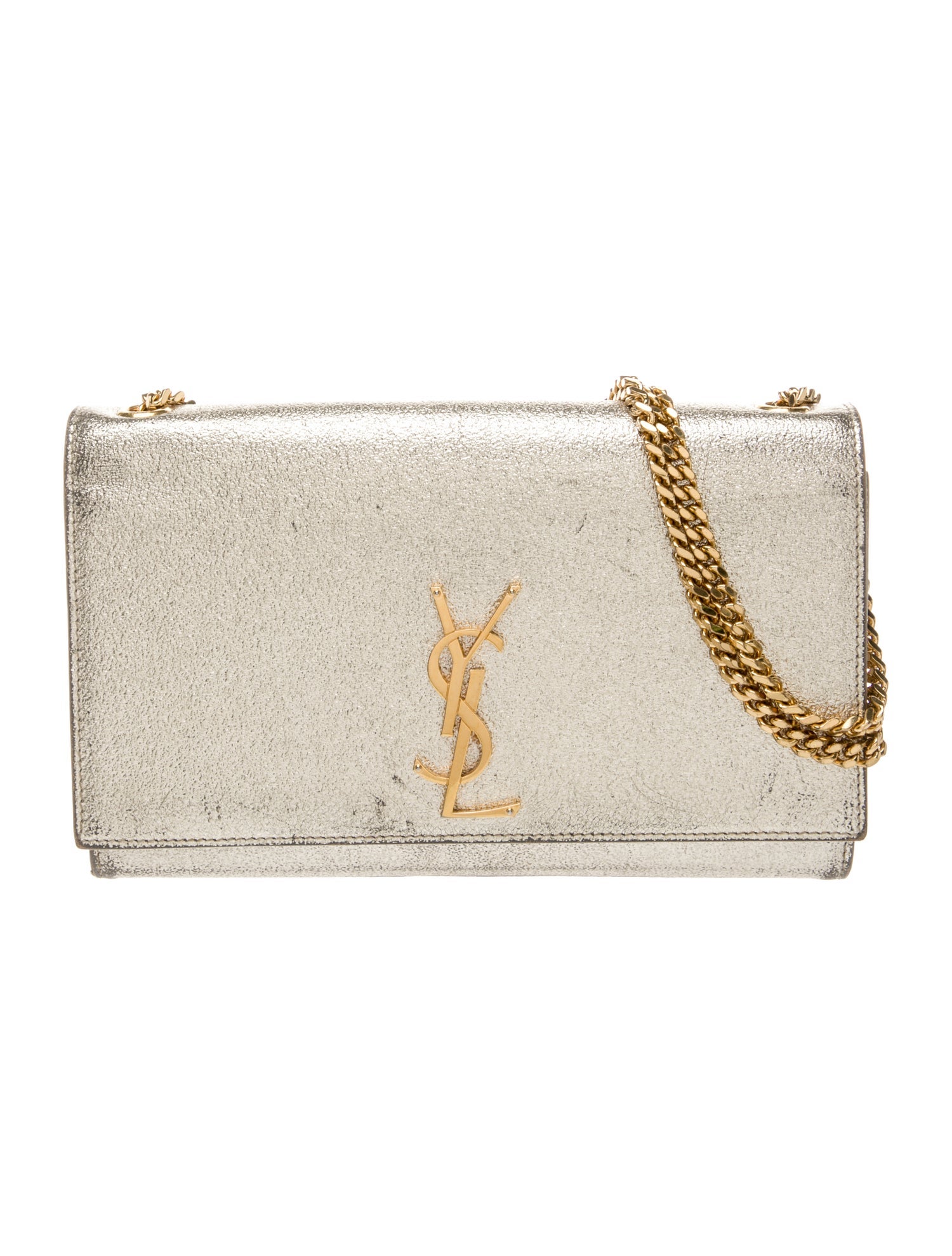 Saint Laurent Leather Cassandre Small