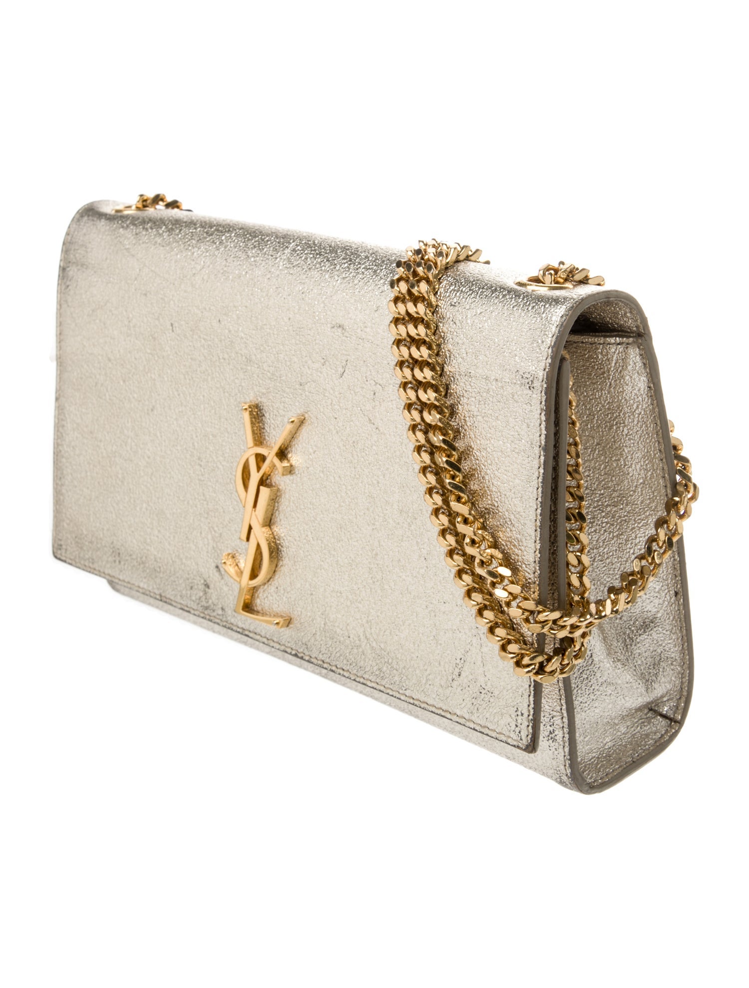 Saint Laurent Leather Cassandre Small