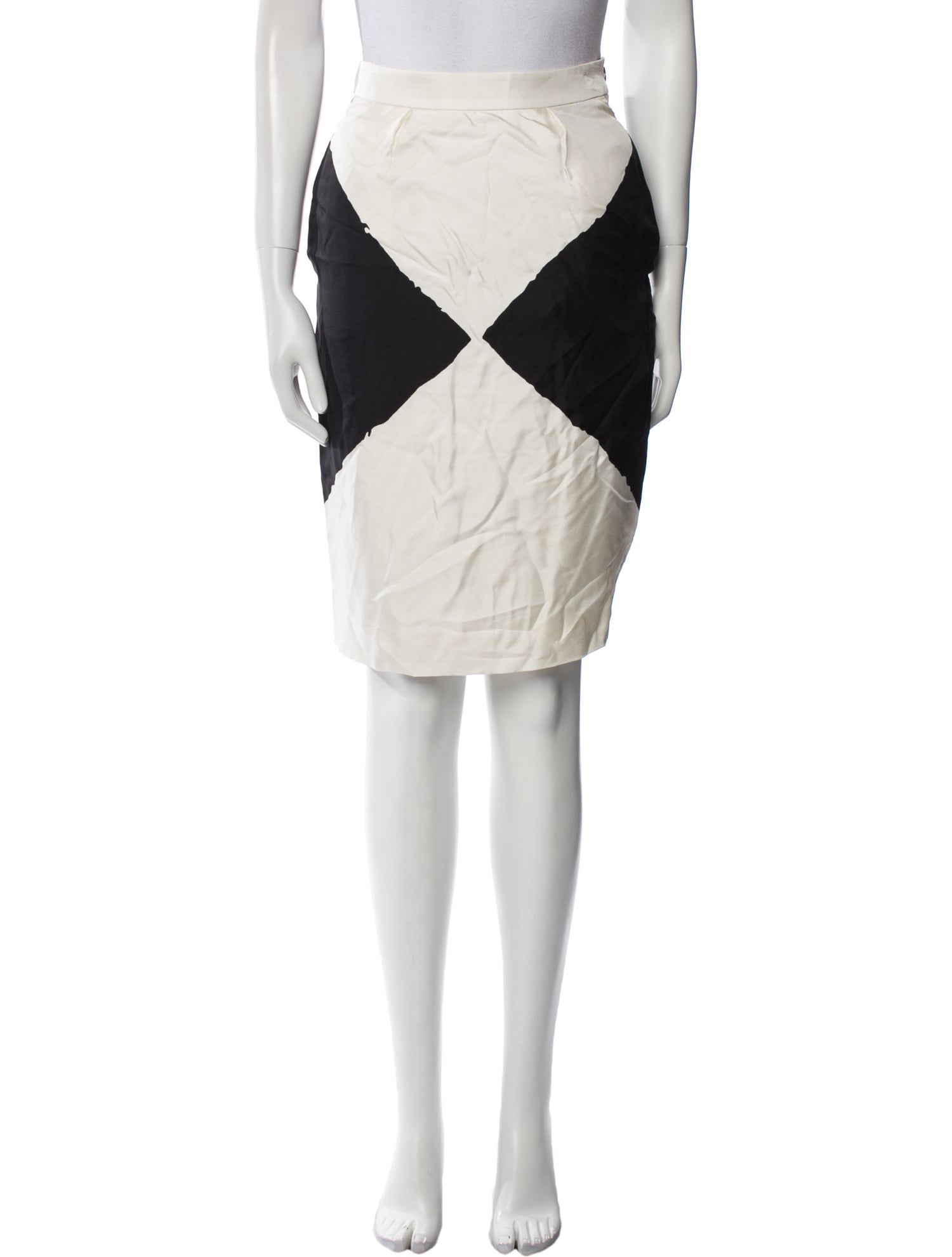 Yves Saint Laurent Silk Knee-Length Skirt