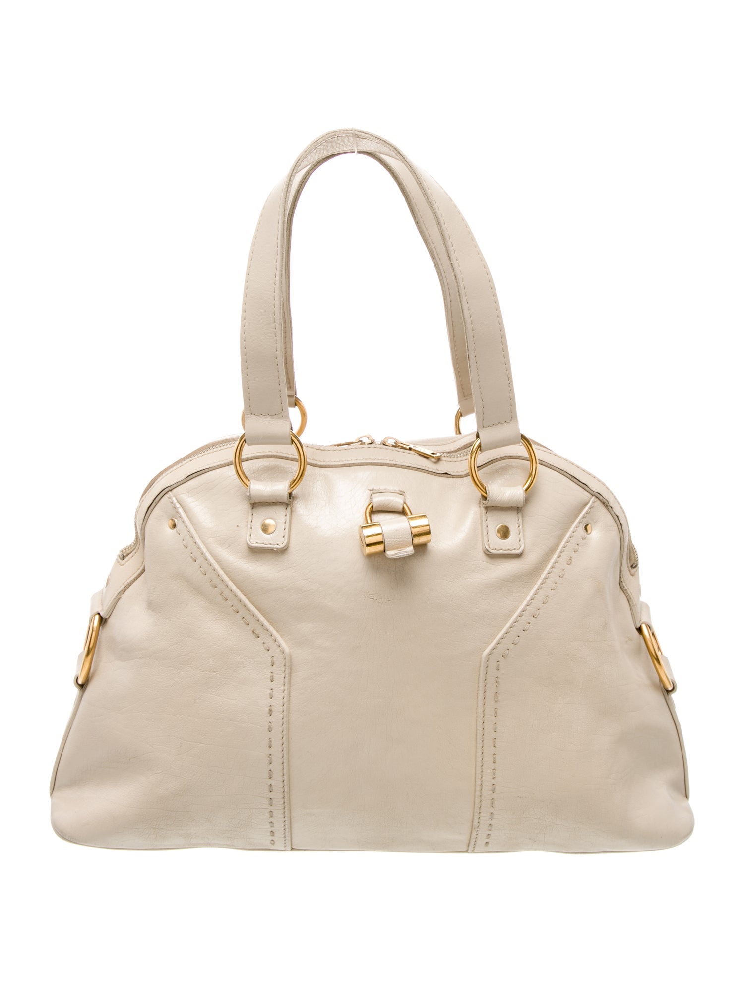 Yves Saint Laurent Leather Top Handle Bag Vintage