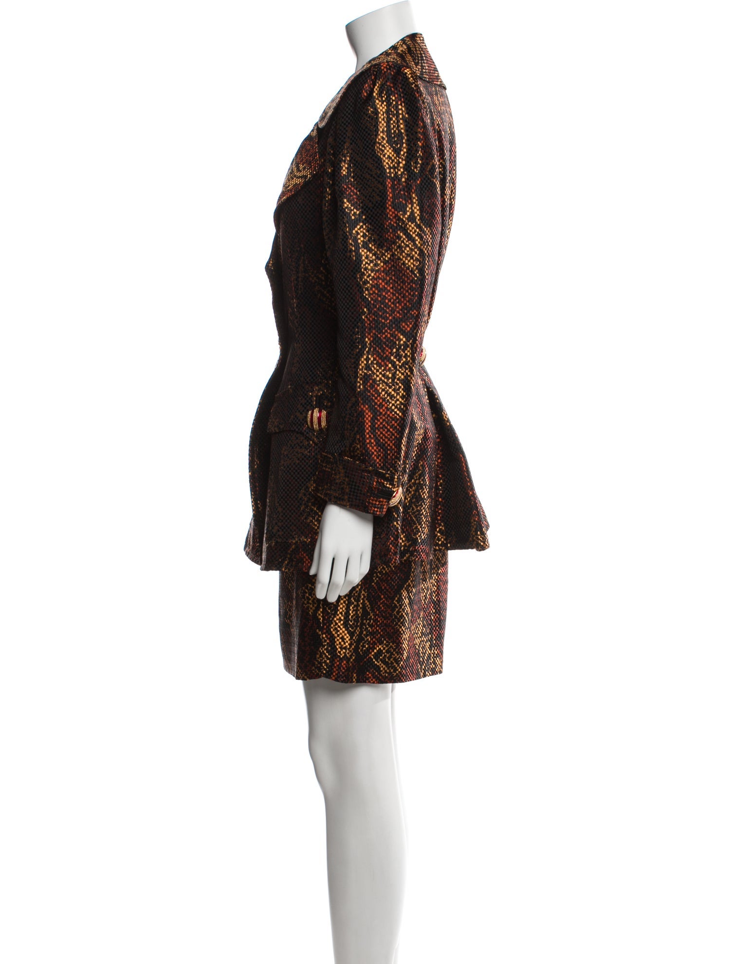 Yves Saint Laurent Rive Gauche Vintage 1989 Skirt Suit