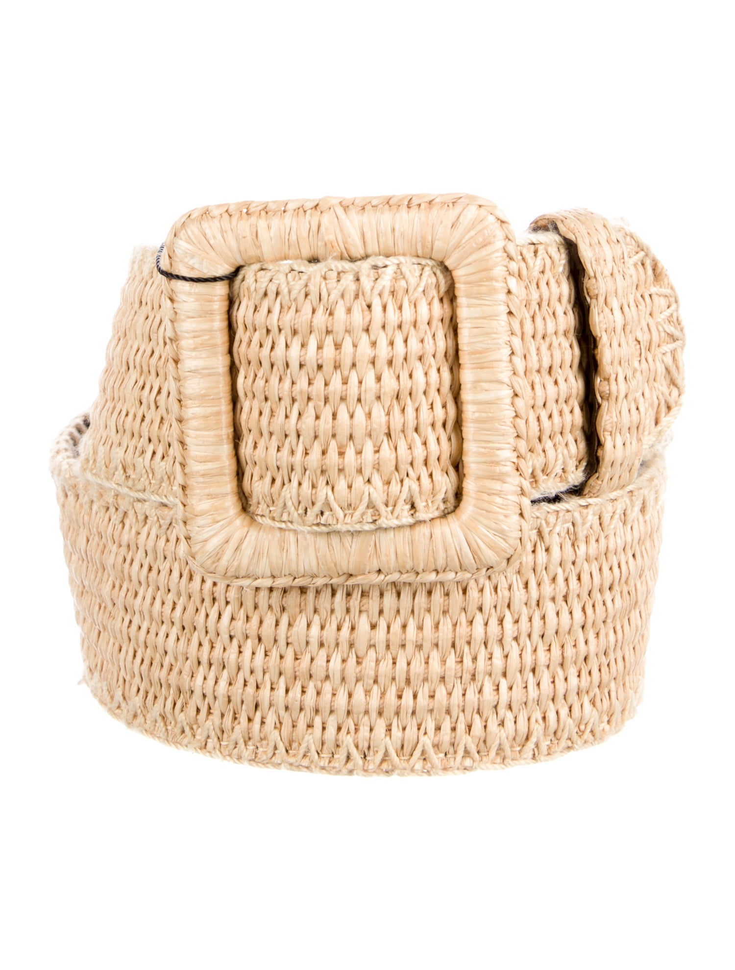 Yves Saint Laurent Wide Straw Belt