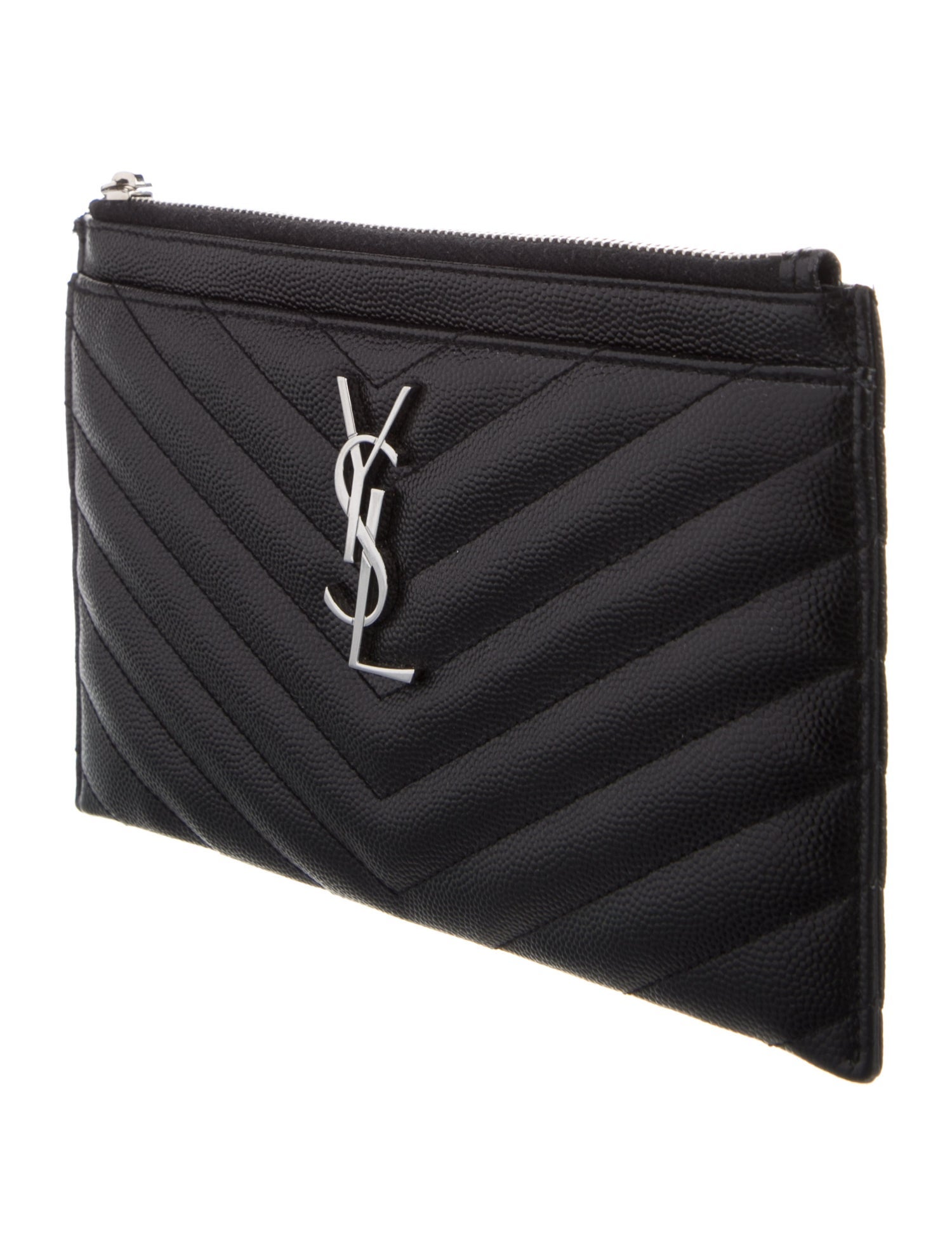 Yves Saint Laurent Leather Graphic Print Wallet