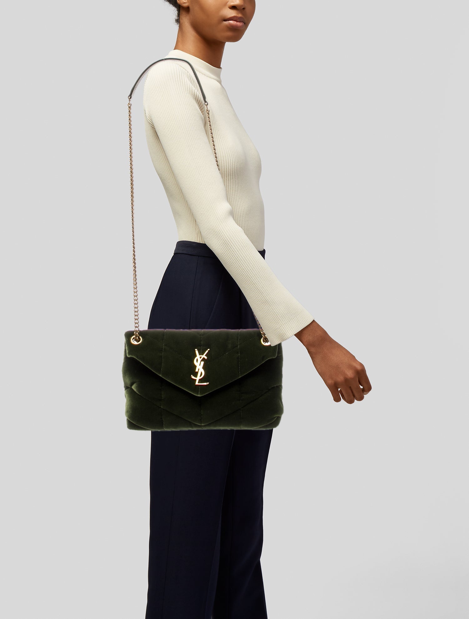 Saint Laurent Velvet LouLou Small