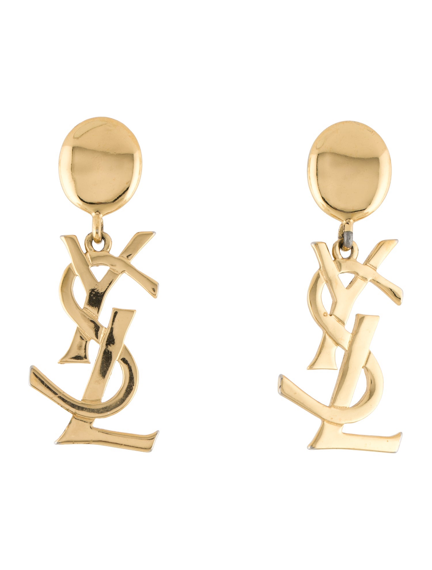Yves Saint Laurent Vintage YSL Clip-On Earrings