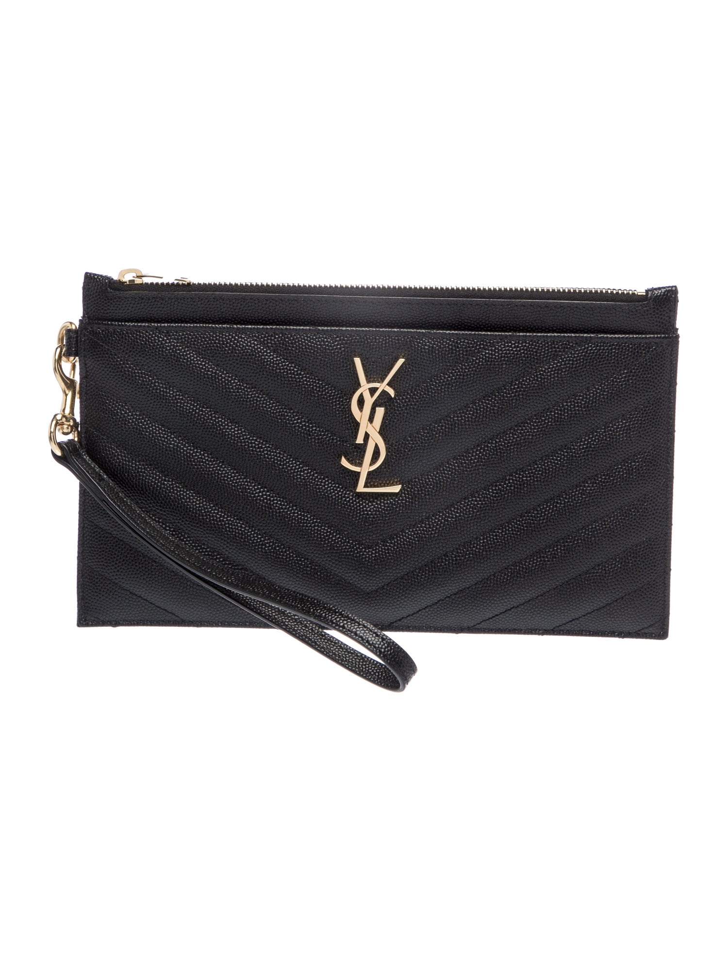 Saint Laurent Leather Cassandre 2024