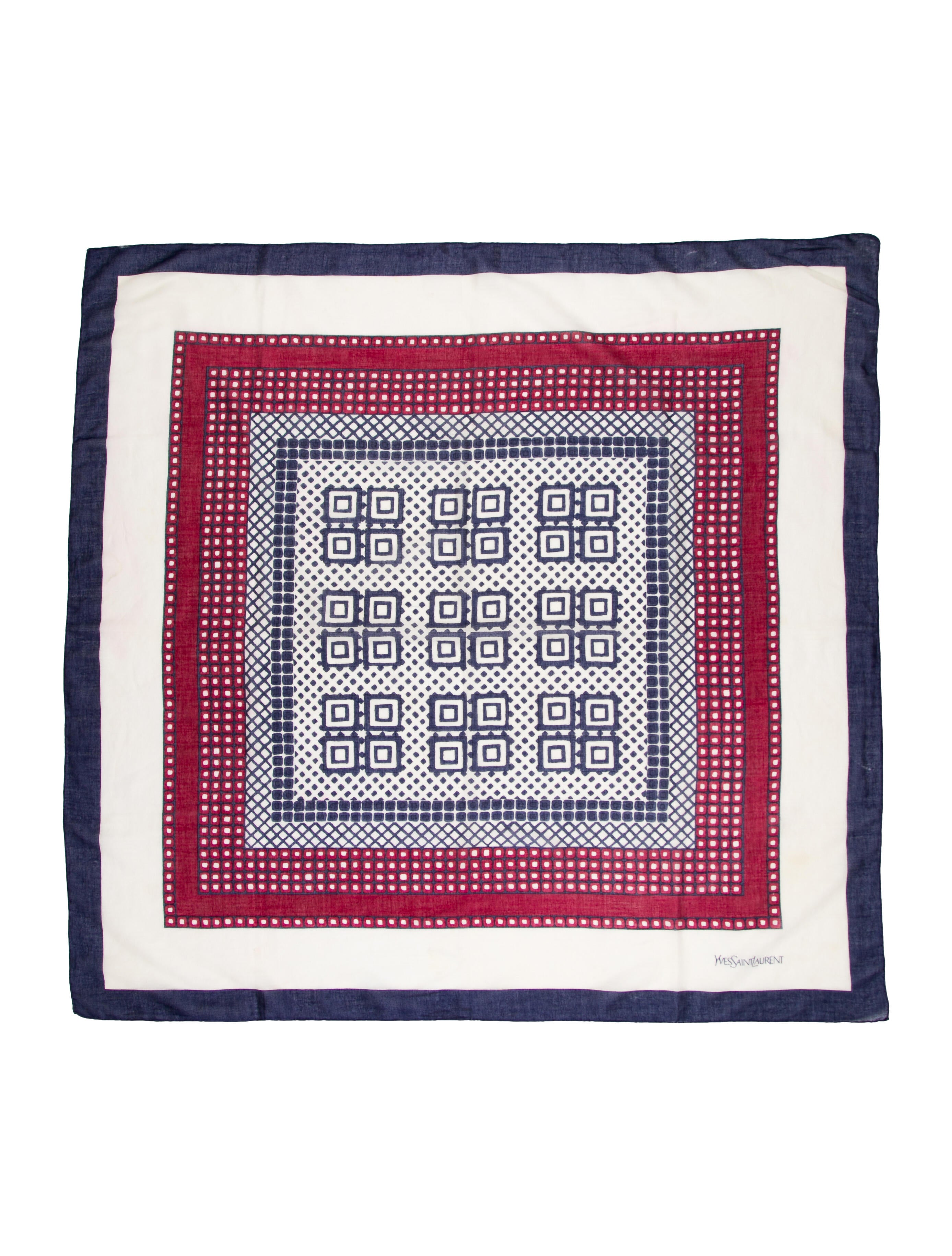 Yves Saint Laurent Printed Scarf