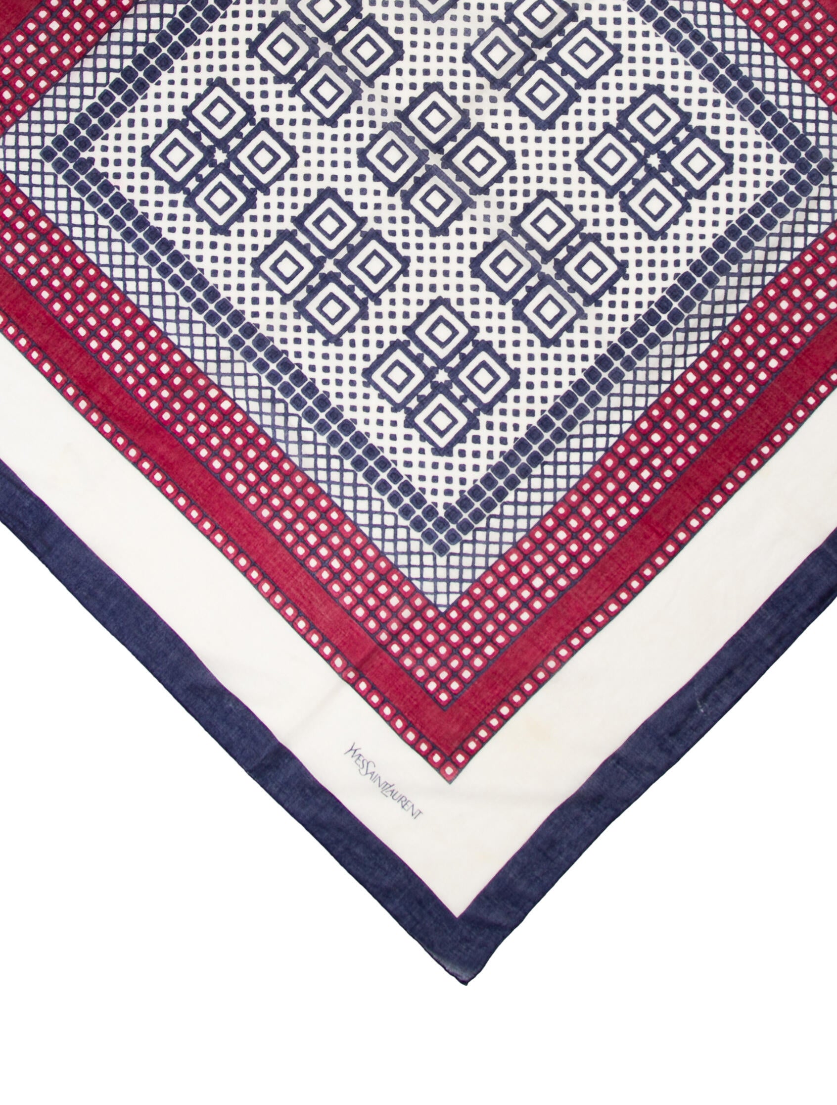 Yves Saint Laurent Printed Scarf