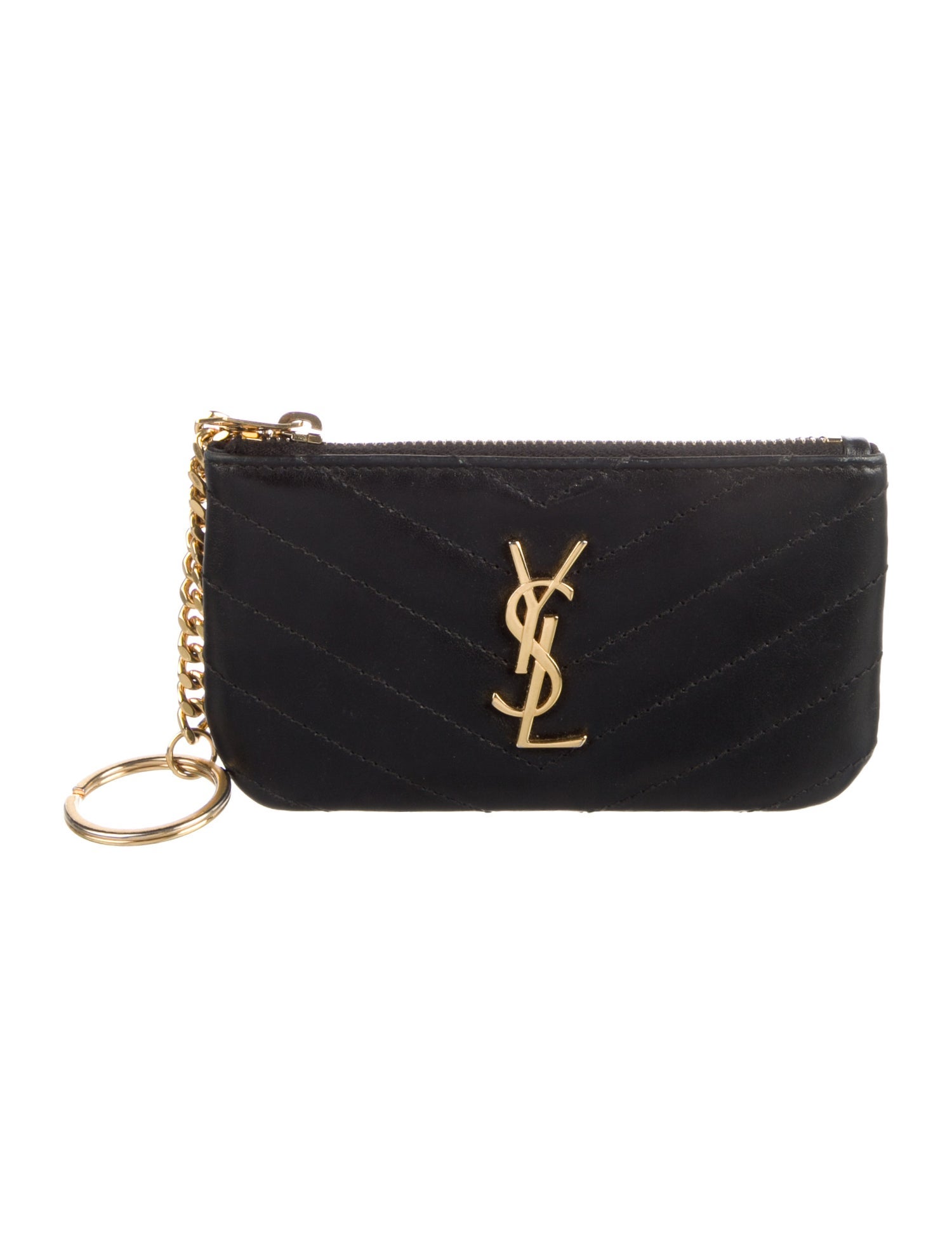 Yves Saint Laurent Leather Graphic Print Wallet