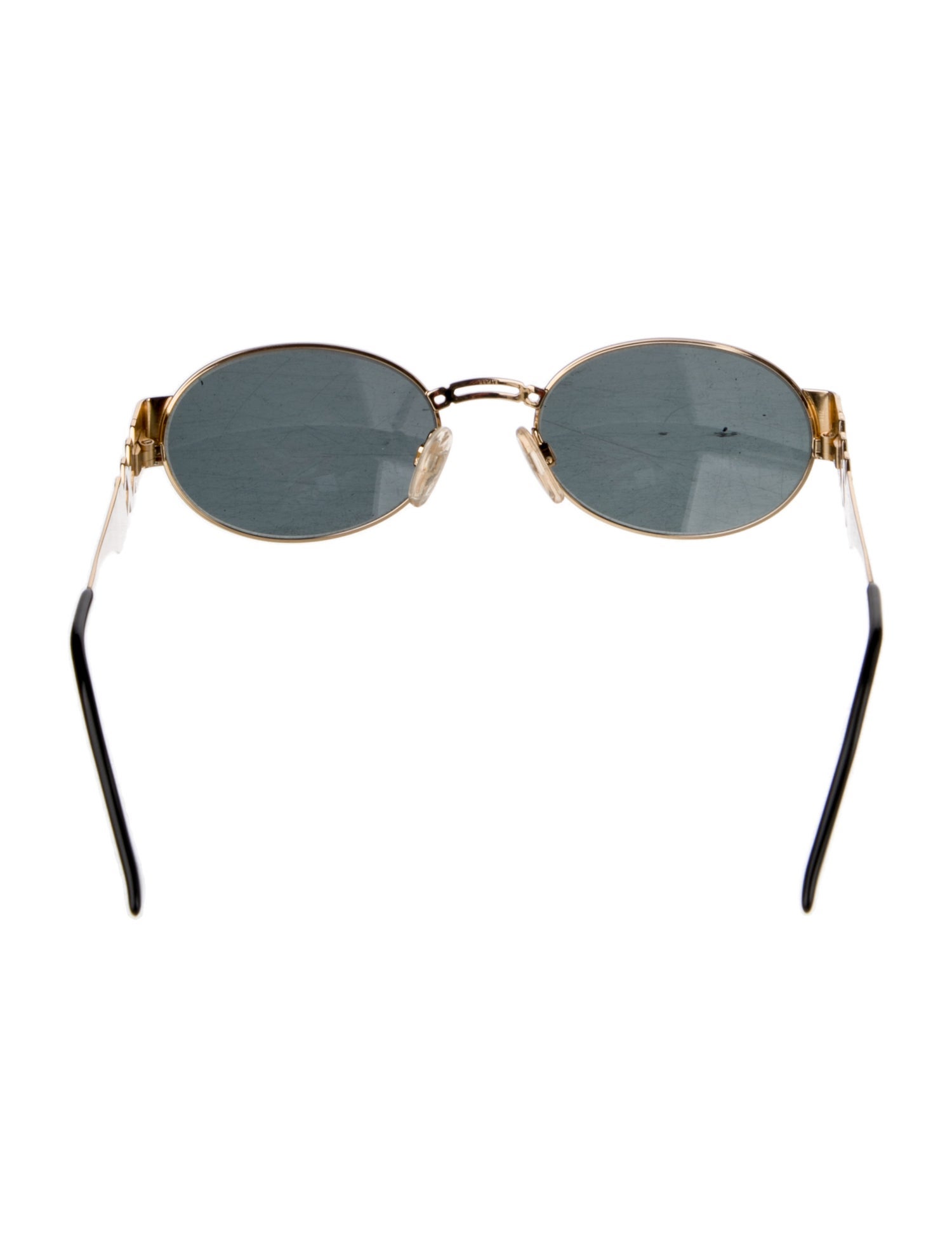 Yves Saint Laurent Round Mirrored Sunglasses