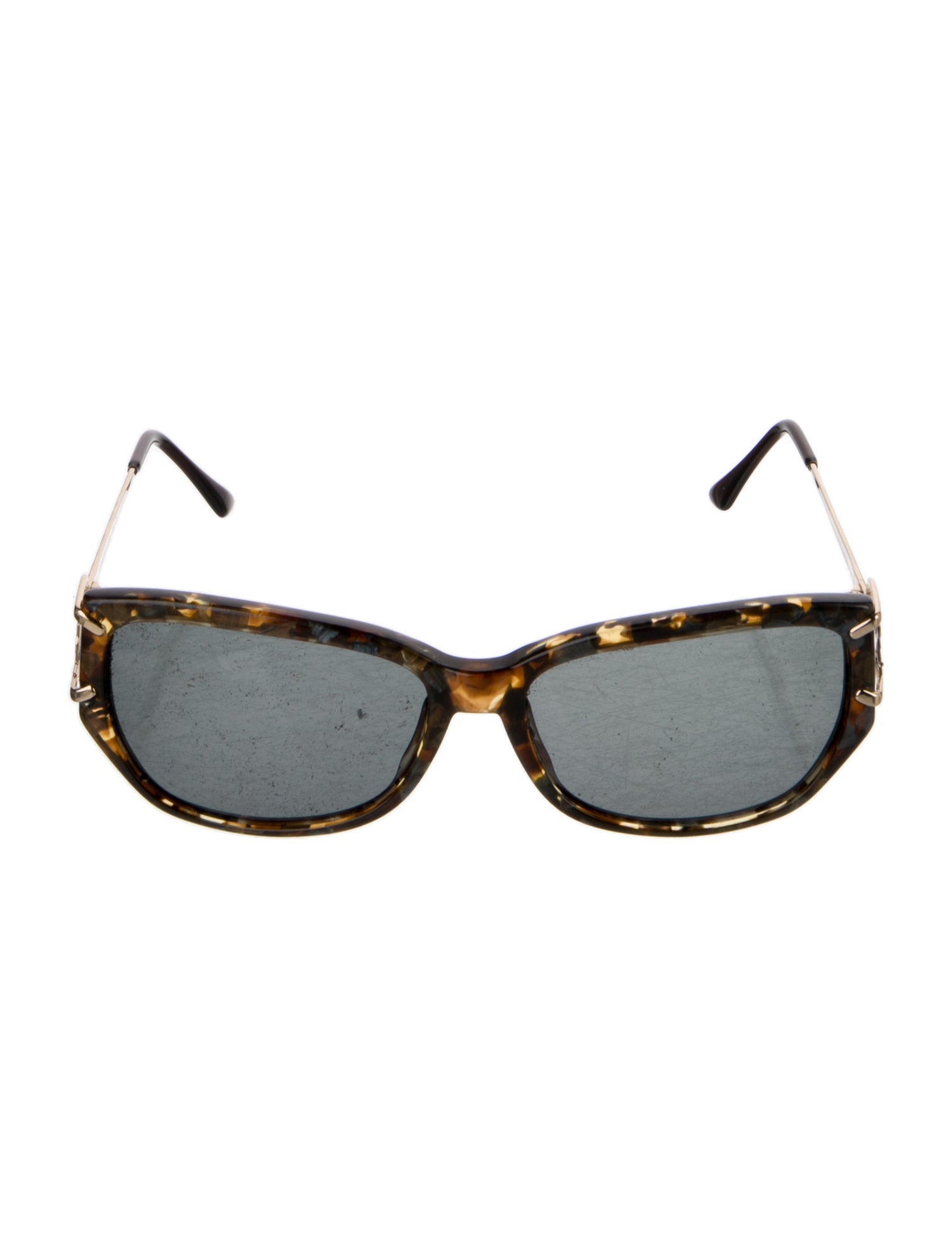 Yves Saint Laurent Chain-Link Accent Square Sunglasses