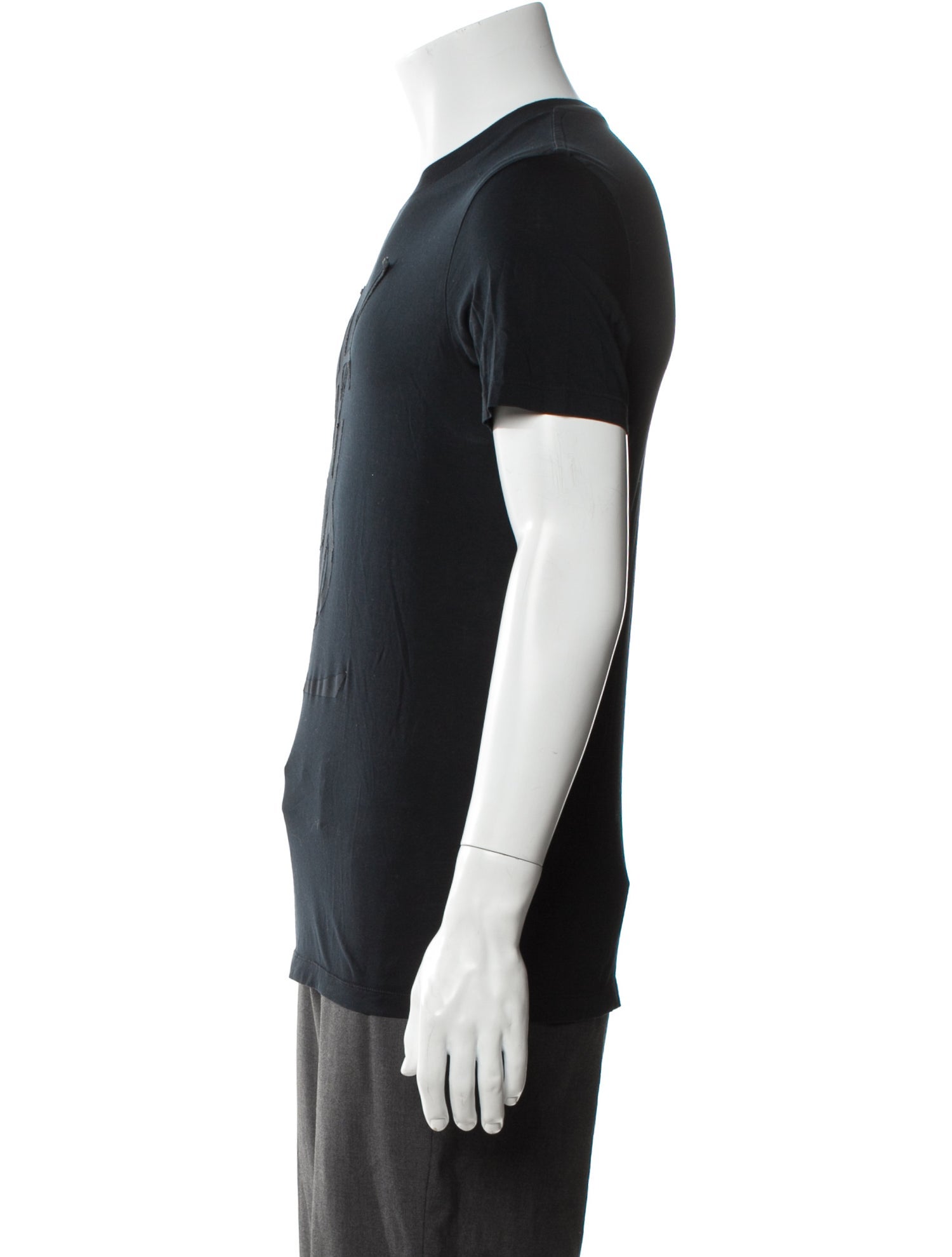 Yves Saint Laurent Scoop Neck Short Sleeve Henley