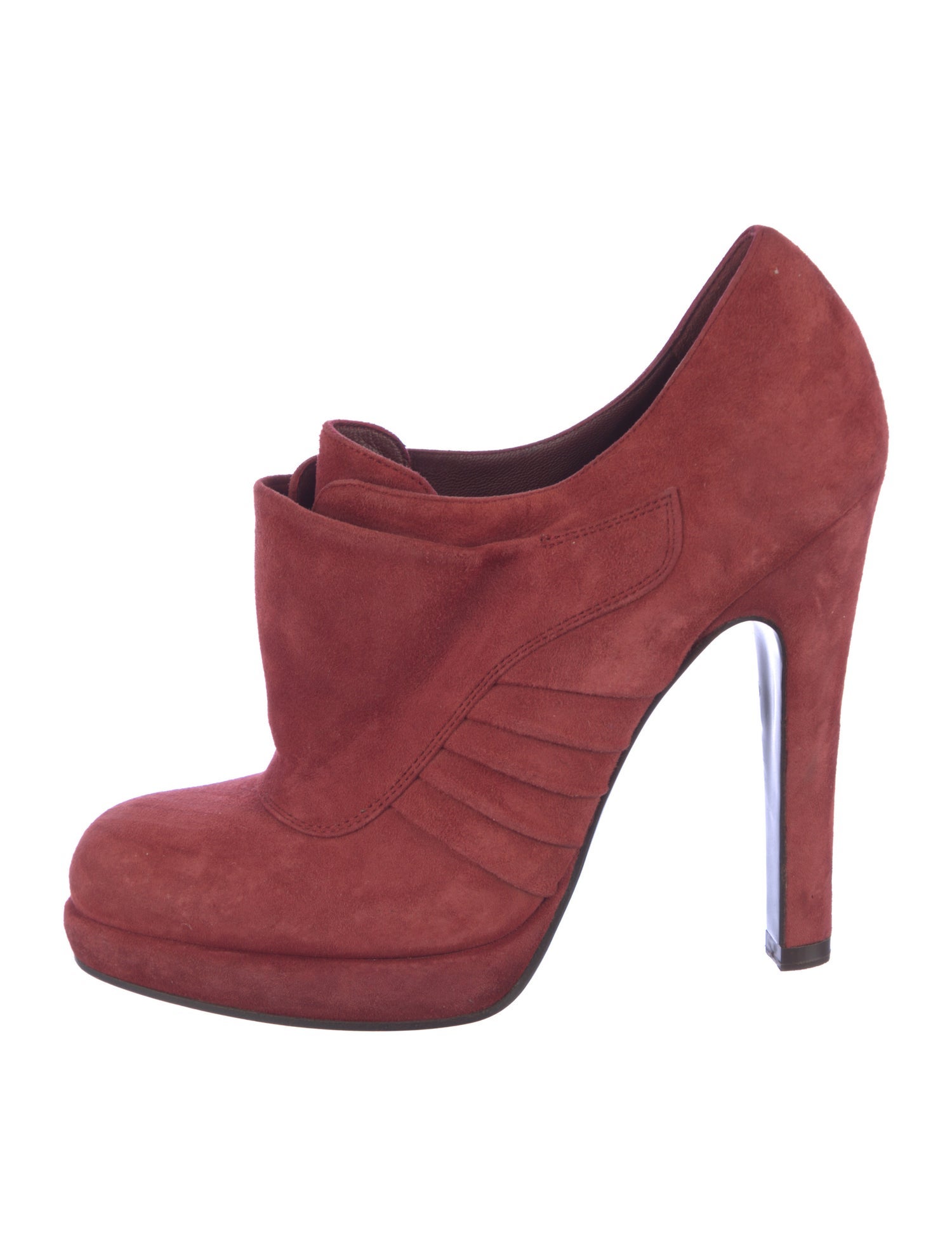 Yves Saint Laurent Suede Lace-Up Boots