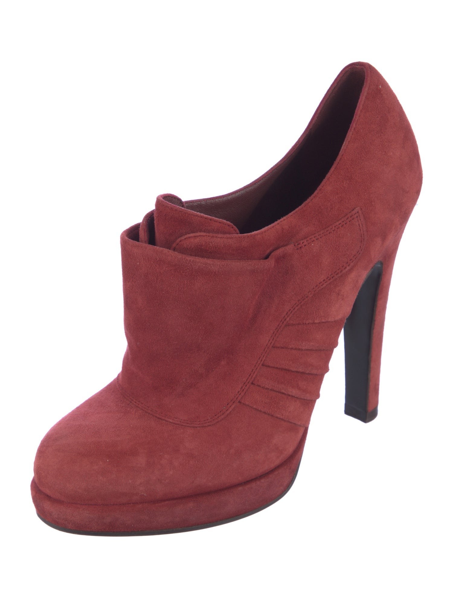 Yves Saint Laurent Suede Lace-Up Boots