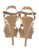 Yves Saint Laurent Patent Leather T-Strap Sandals