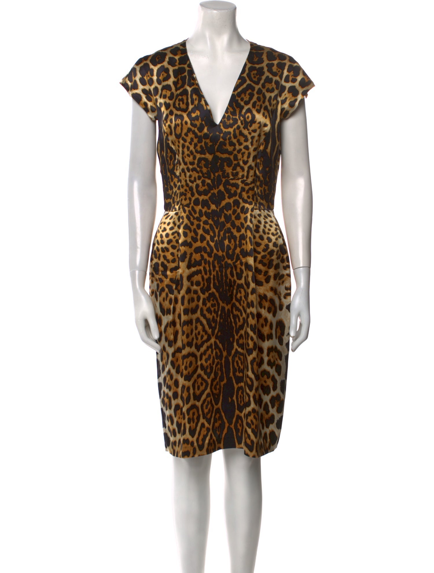 Yves Saint Laurent Silk Knee-Length Dress