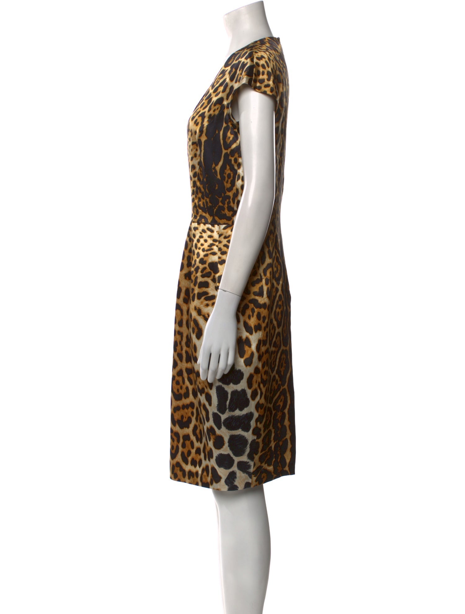 Yves Saint Laurent Silk Knee-Length Dress