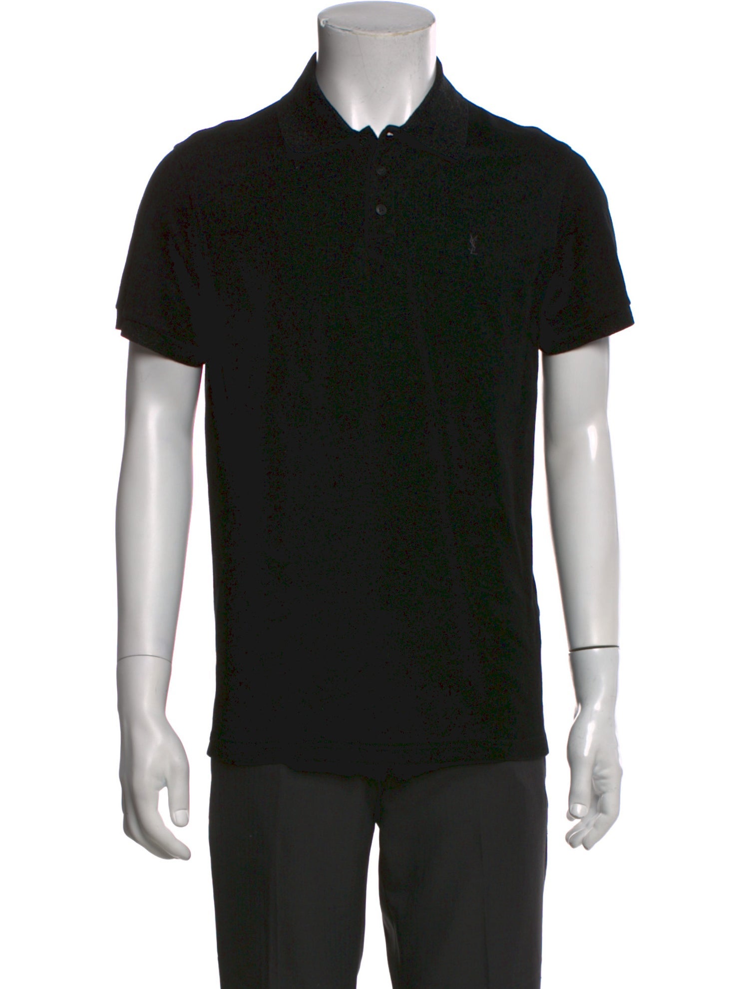 Saint Laurent Collar Short Sleeve Polo Shirt