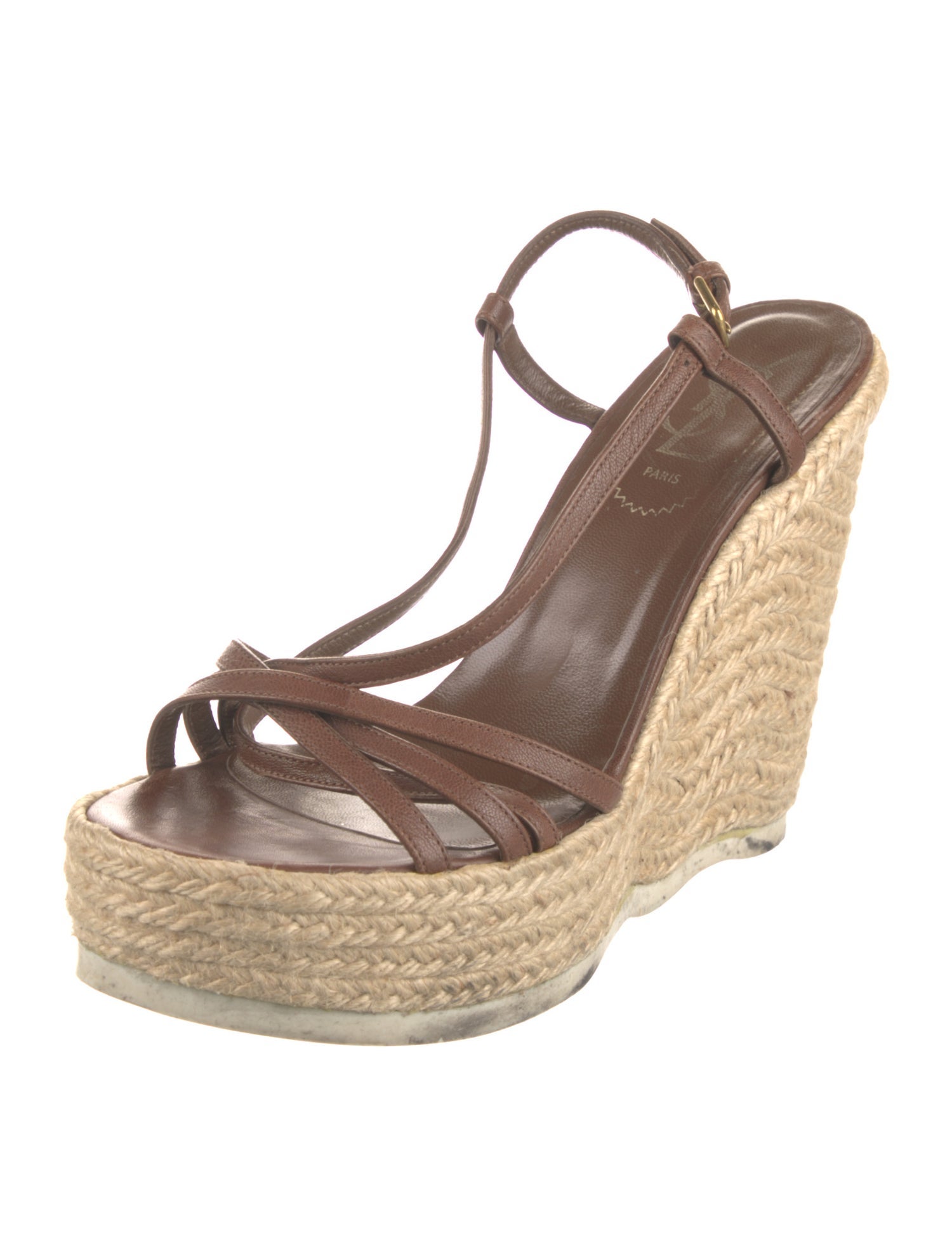 Yves Saint Laurent Leather Espadrilles