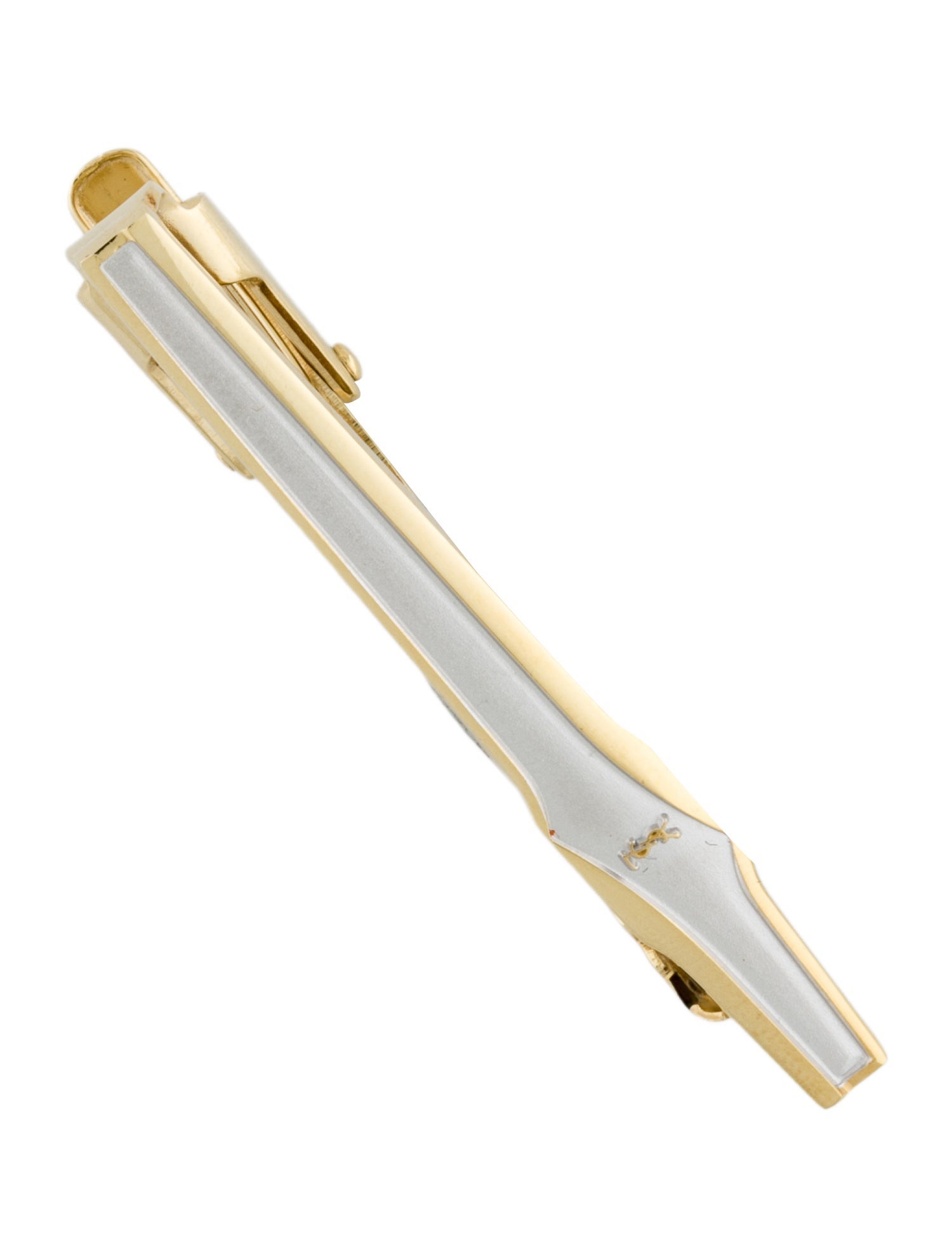 Yves Saint Laurent Two-Tone Tie Clip