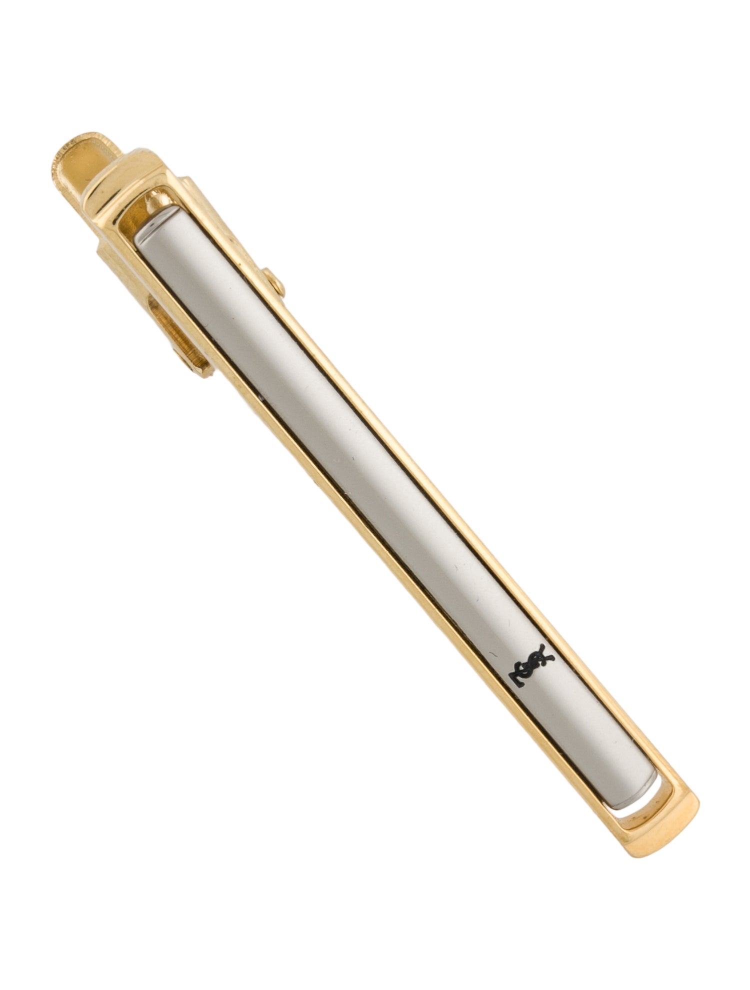 Yves Saint Laurent Two-Tone Tie Clip