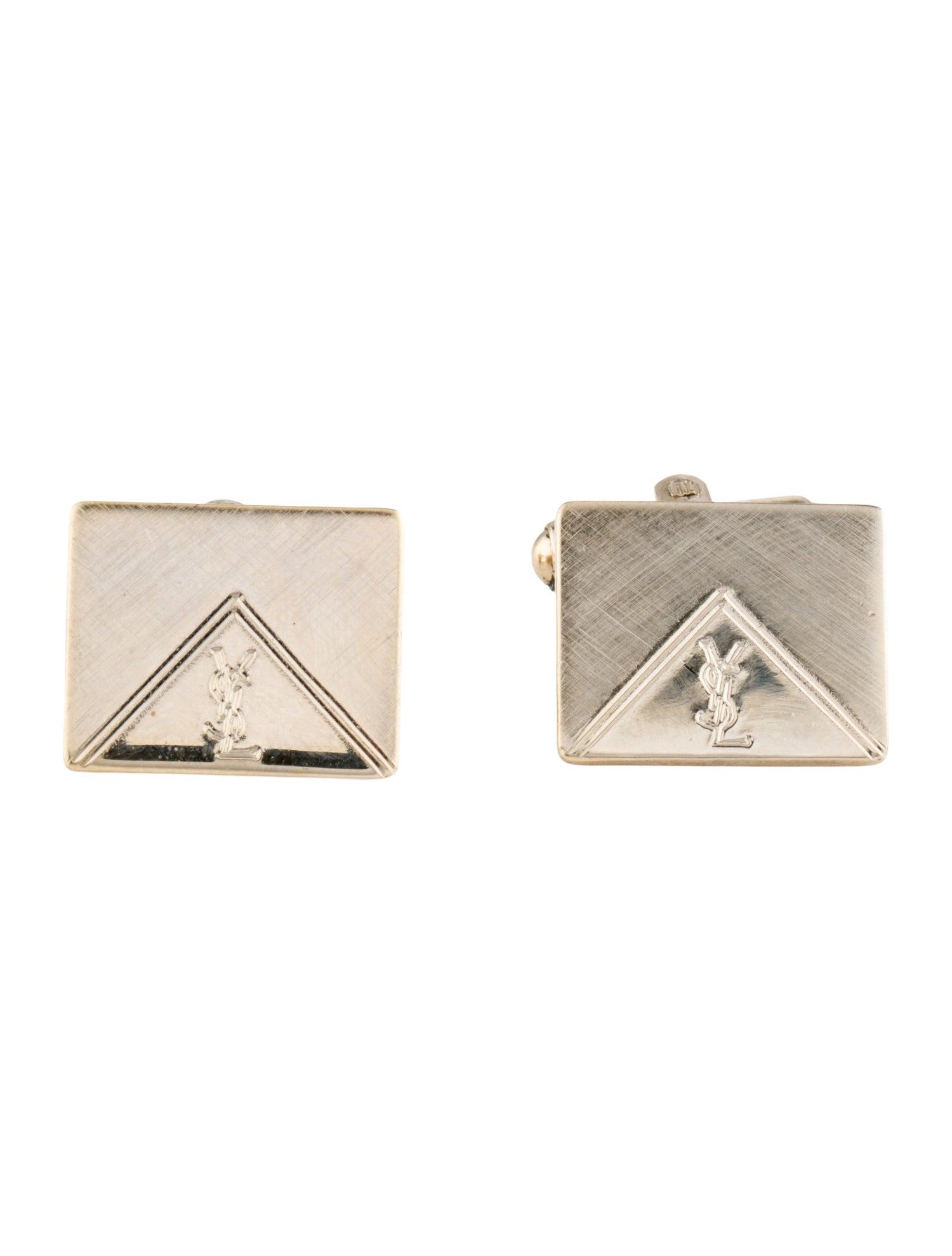 Yves Saint Laurent Vintage Logo Cufflinks