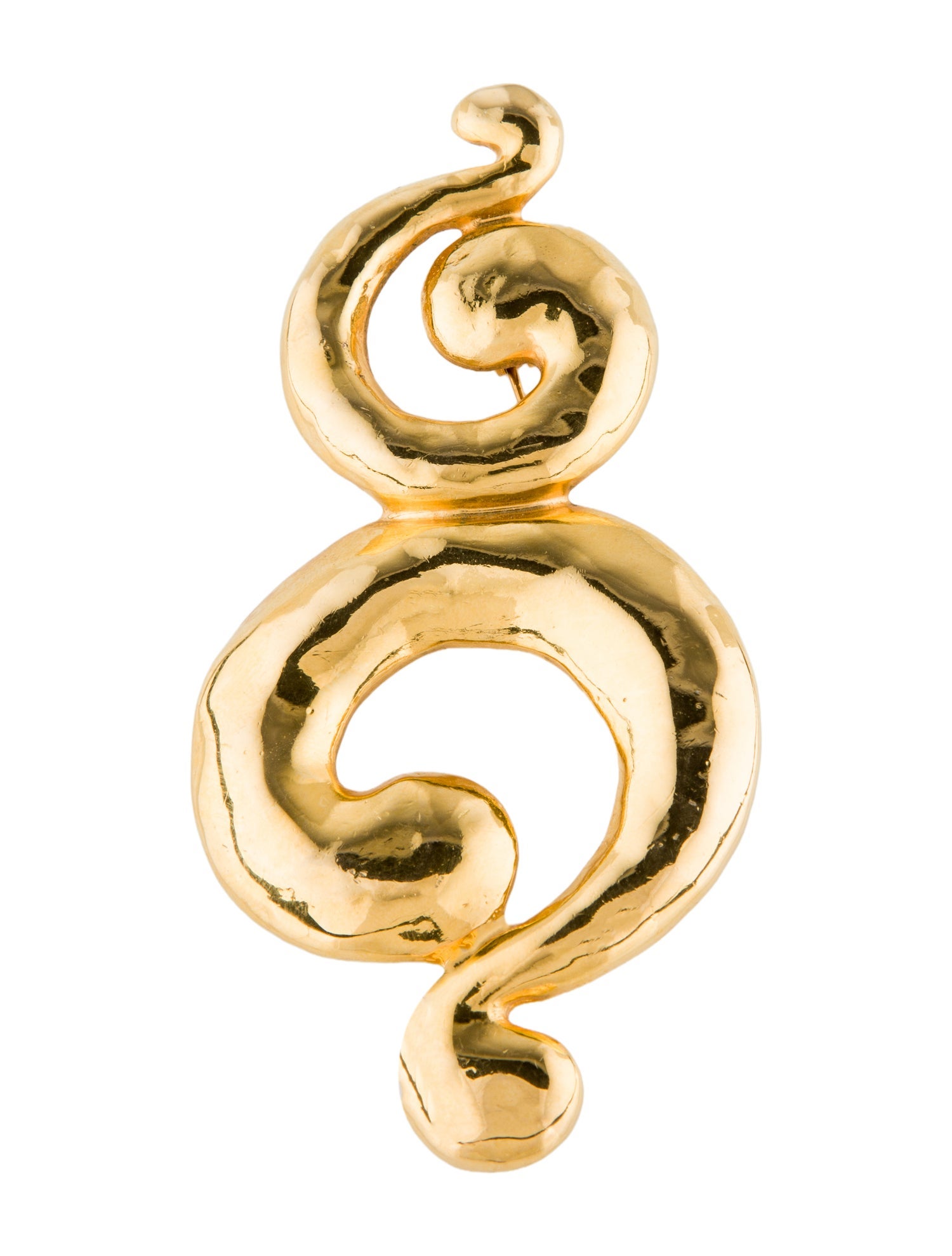 Yves Saint Laurent Vintage Swirl Brooch