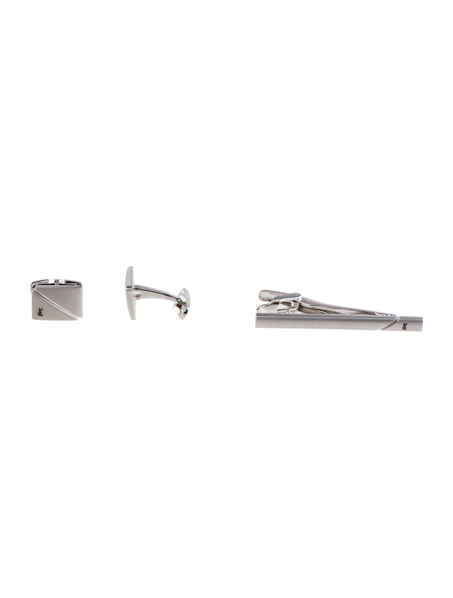 Yves Saint Laurent Vintage Cufflinks & Tie Clip Set