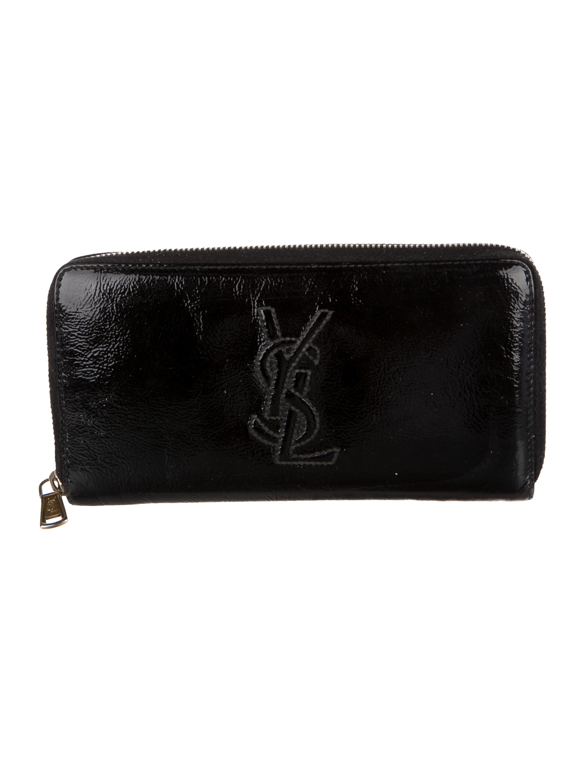 Yves Saint Laurent Patent Leather Continental Wallet