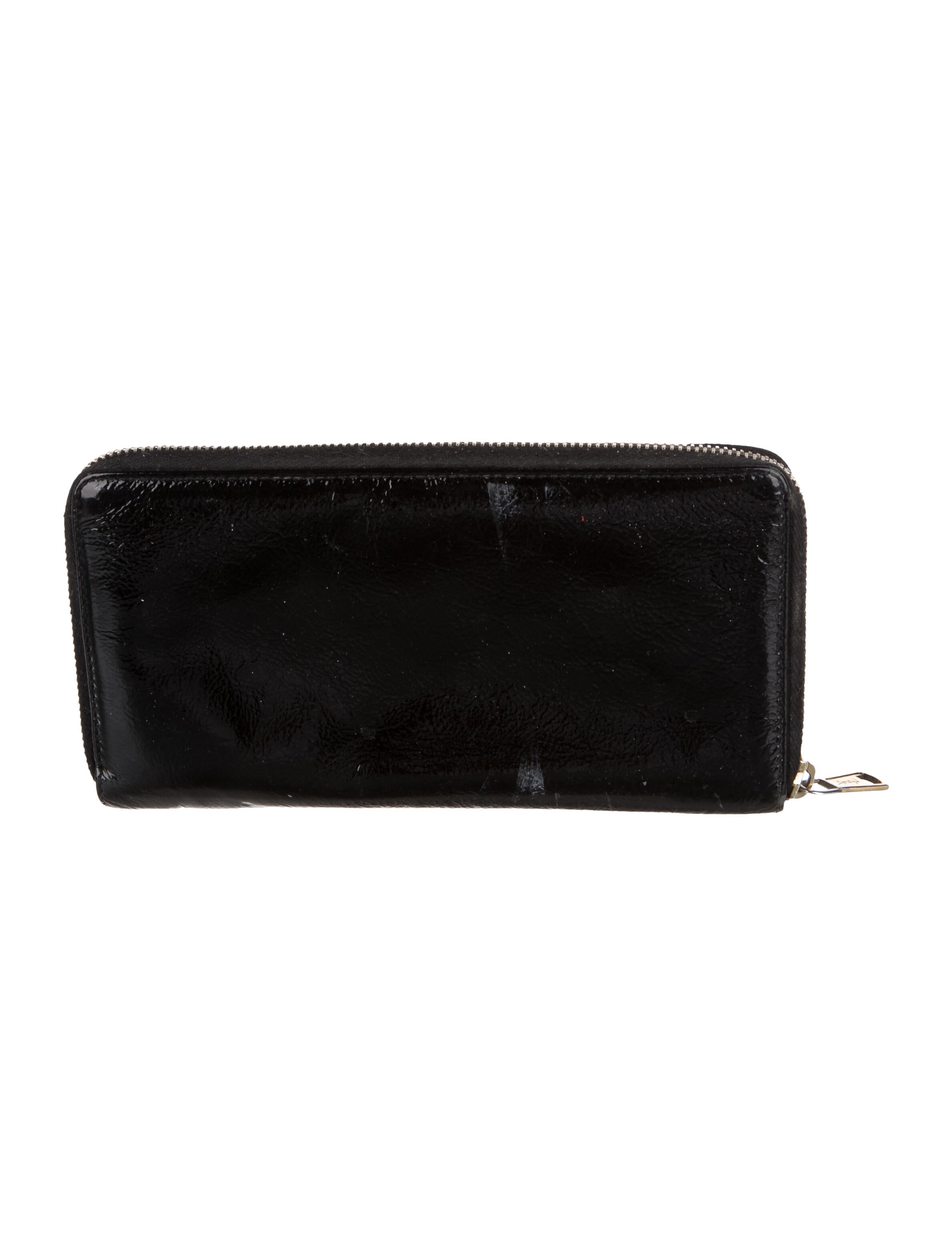 Yves Saint Laurent Patent Leather Continental Wallet