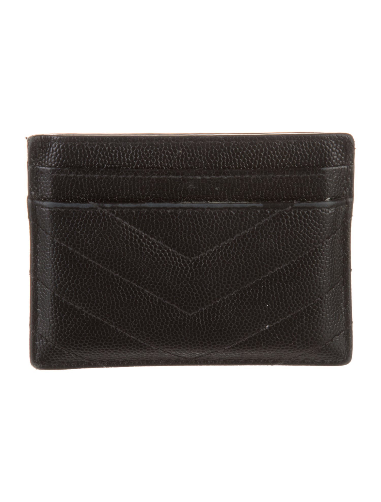 Yves Saint Laurent Leather Printed Card Holder
