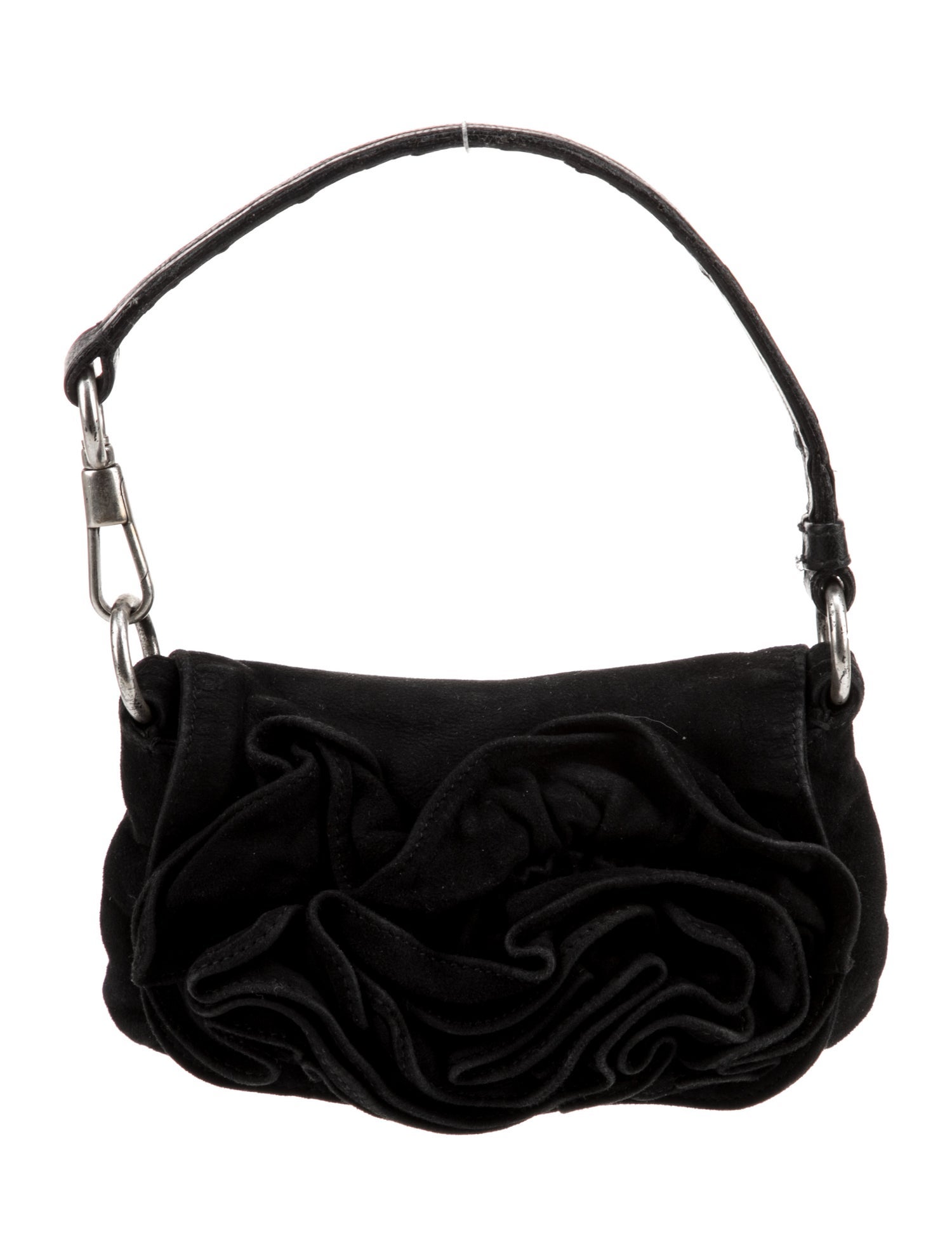 Yves Saint Laurent Suede Top Handle Bag