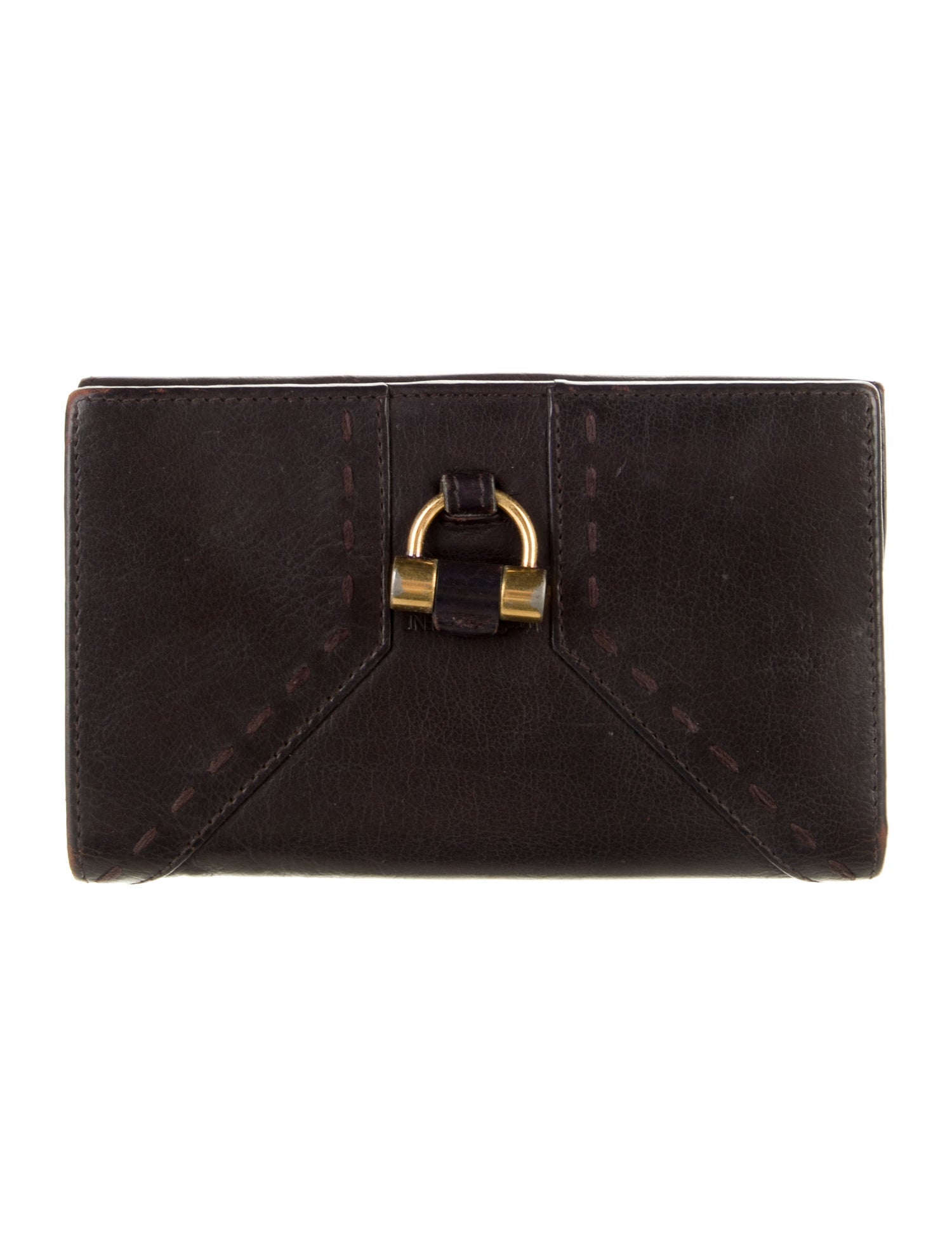 Yves Saint Laurent Leather Compact Wallet